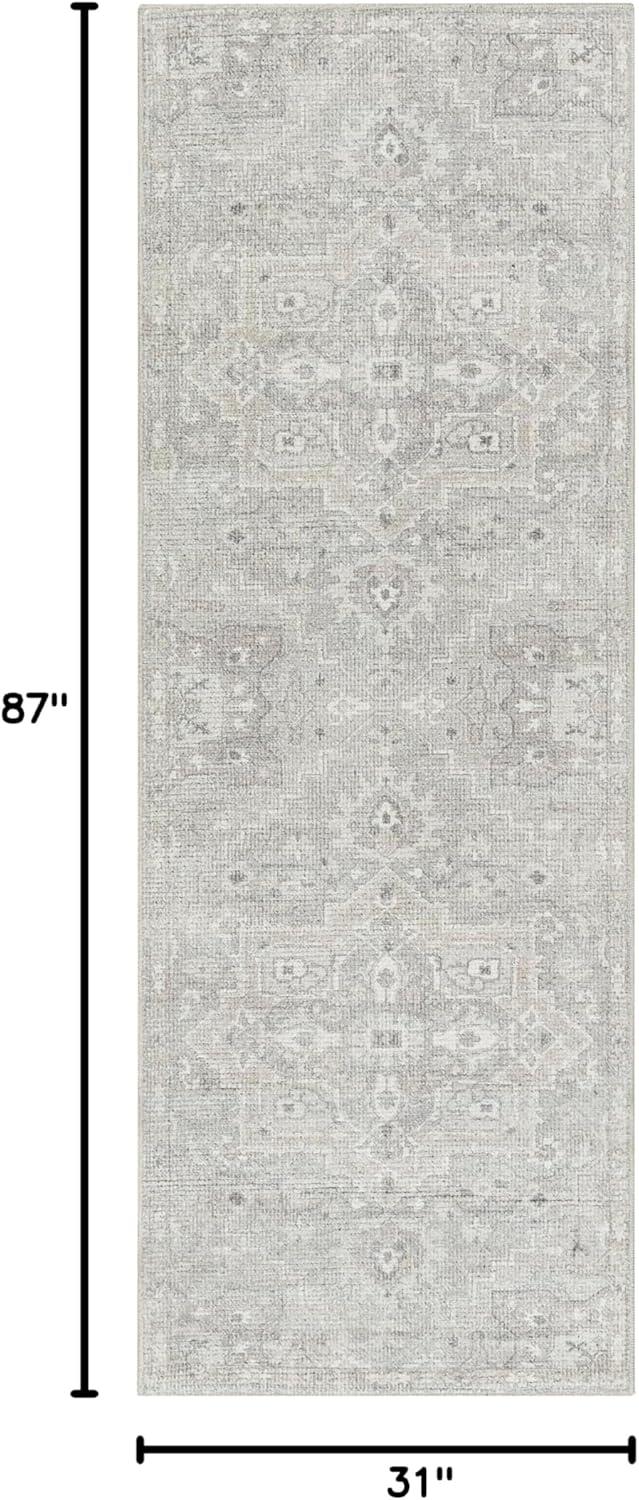 Becki Owens x Livabliss Elle Oriental Light Gray/Beige Area Rug