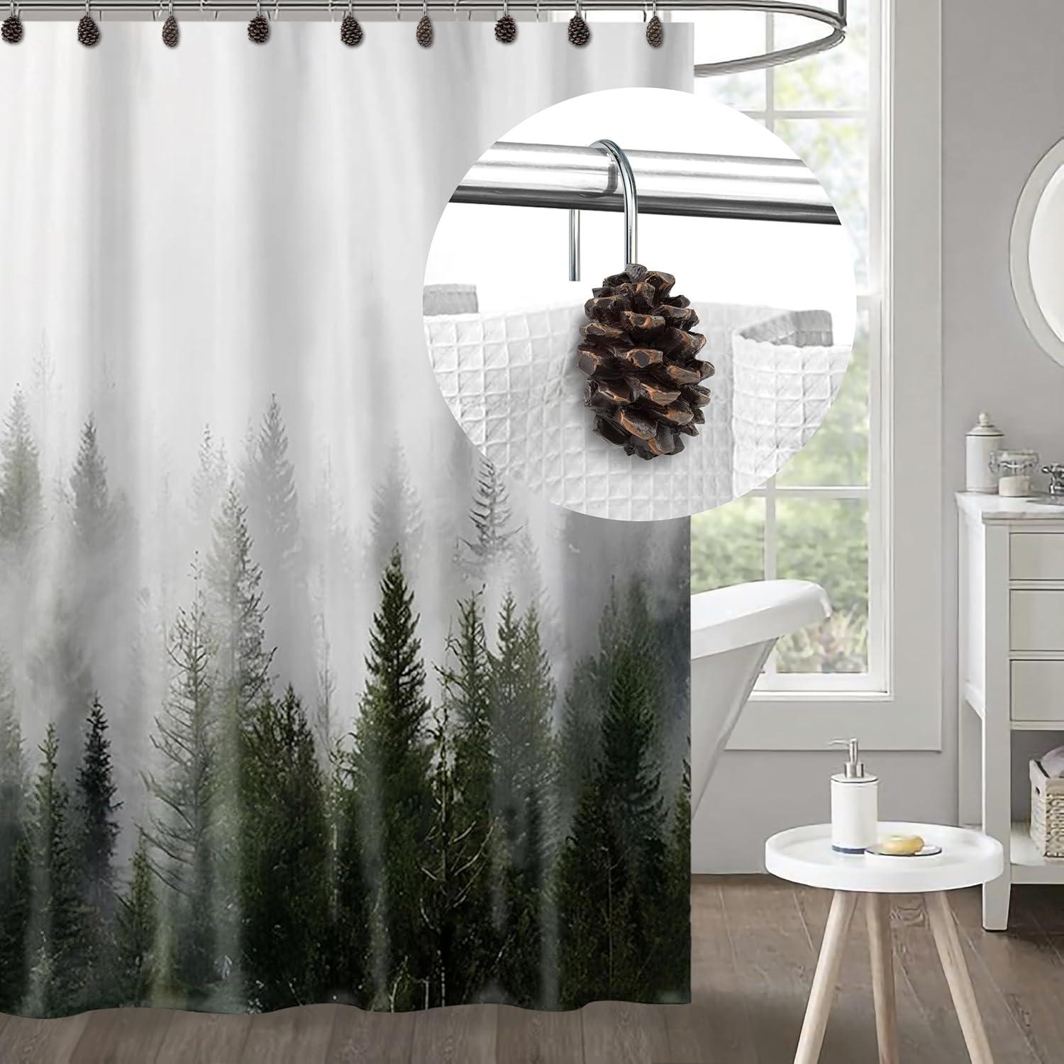 Park Designs Pinecone Shower Curtain Hook Set of 12