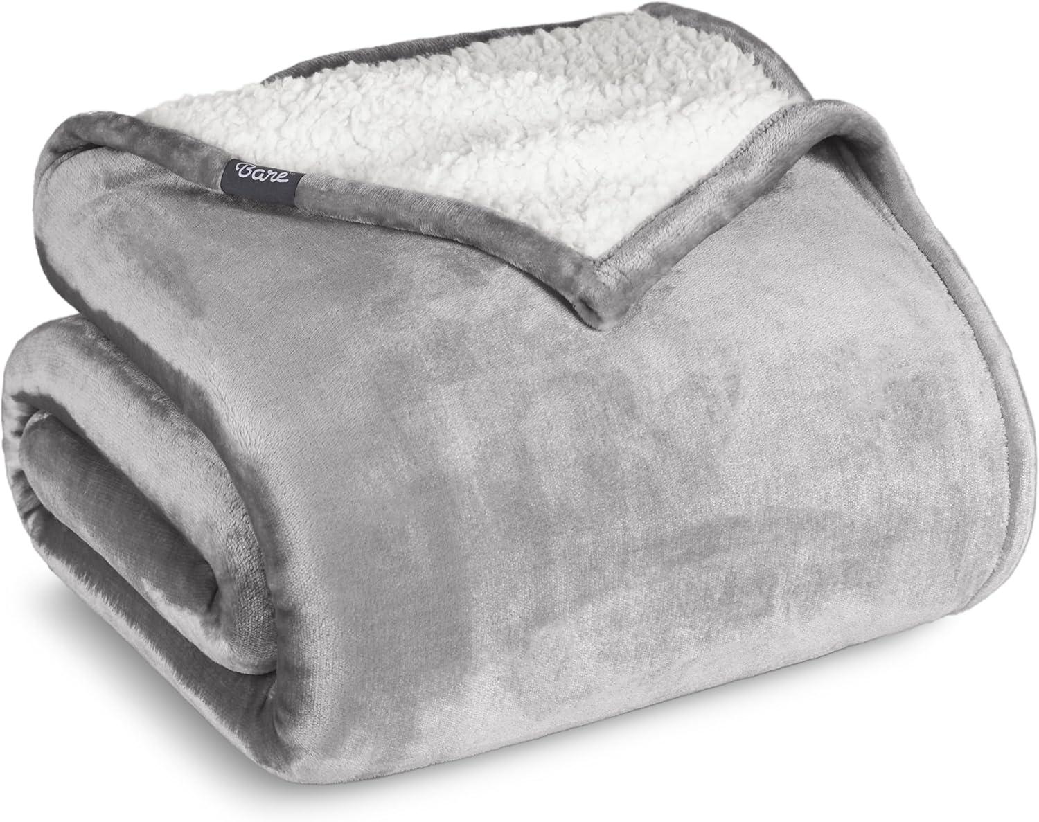 Bare Home Sherpa Fleece Blanket