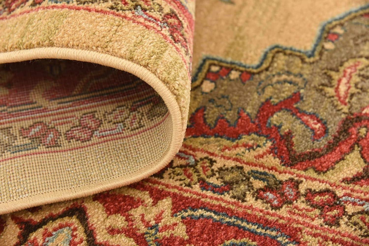 Unique Loom 5' 1 x 8' 0 Tan Sahand Arsaces Area Rug
