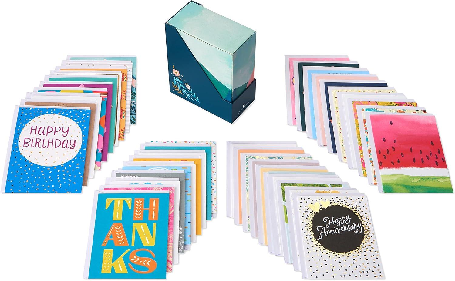 American Greetings All-Occasion Cards Assortment, Birthday, Thank You, Thinking of You, Congratulations & More (40-Count)