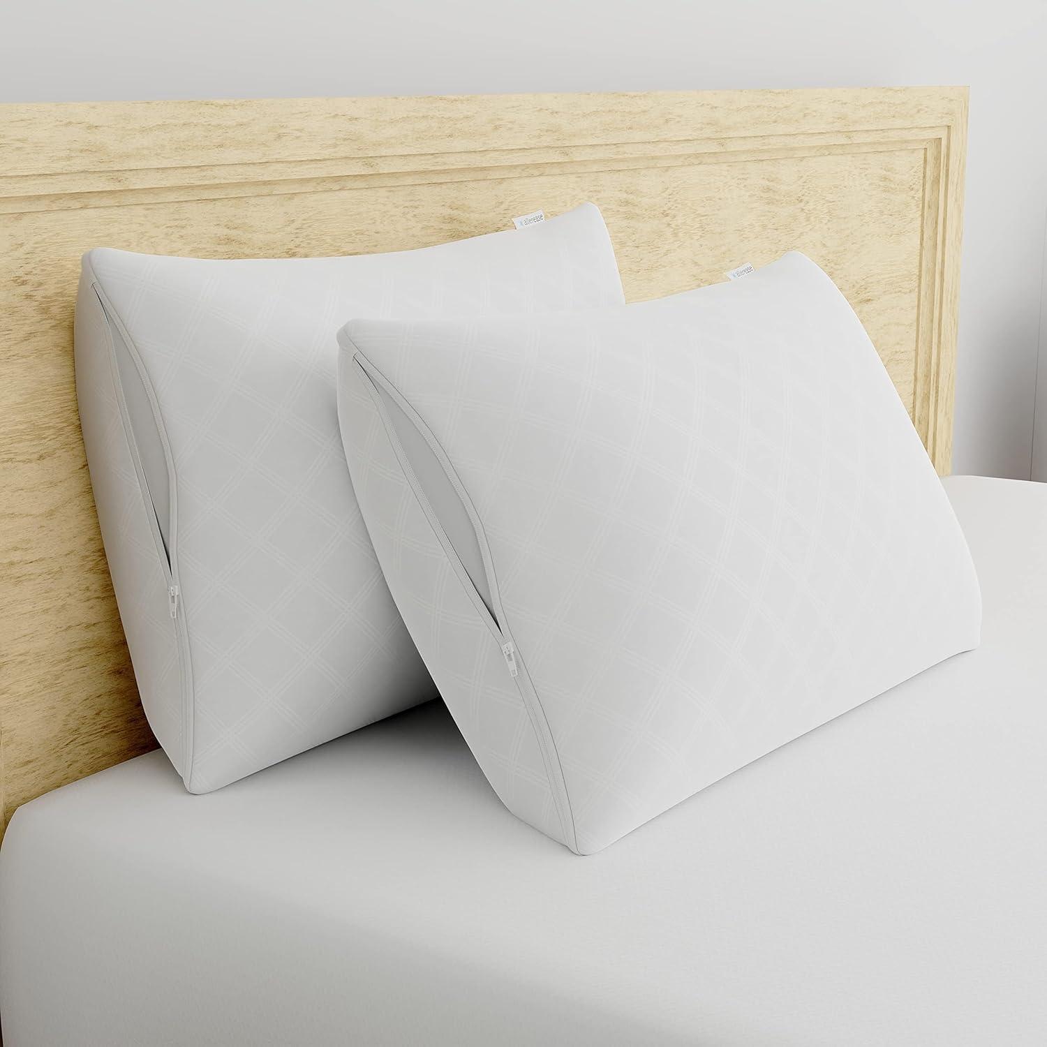 King Size Hypoallergenic Polyester Pillow Protectors, Set of 2