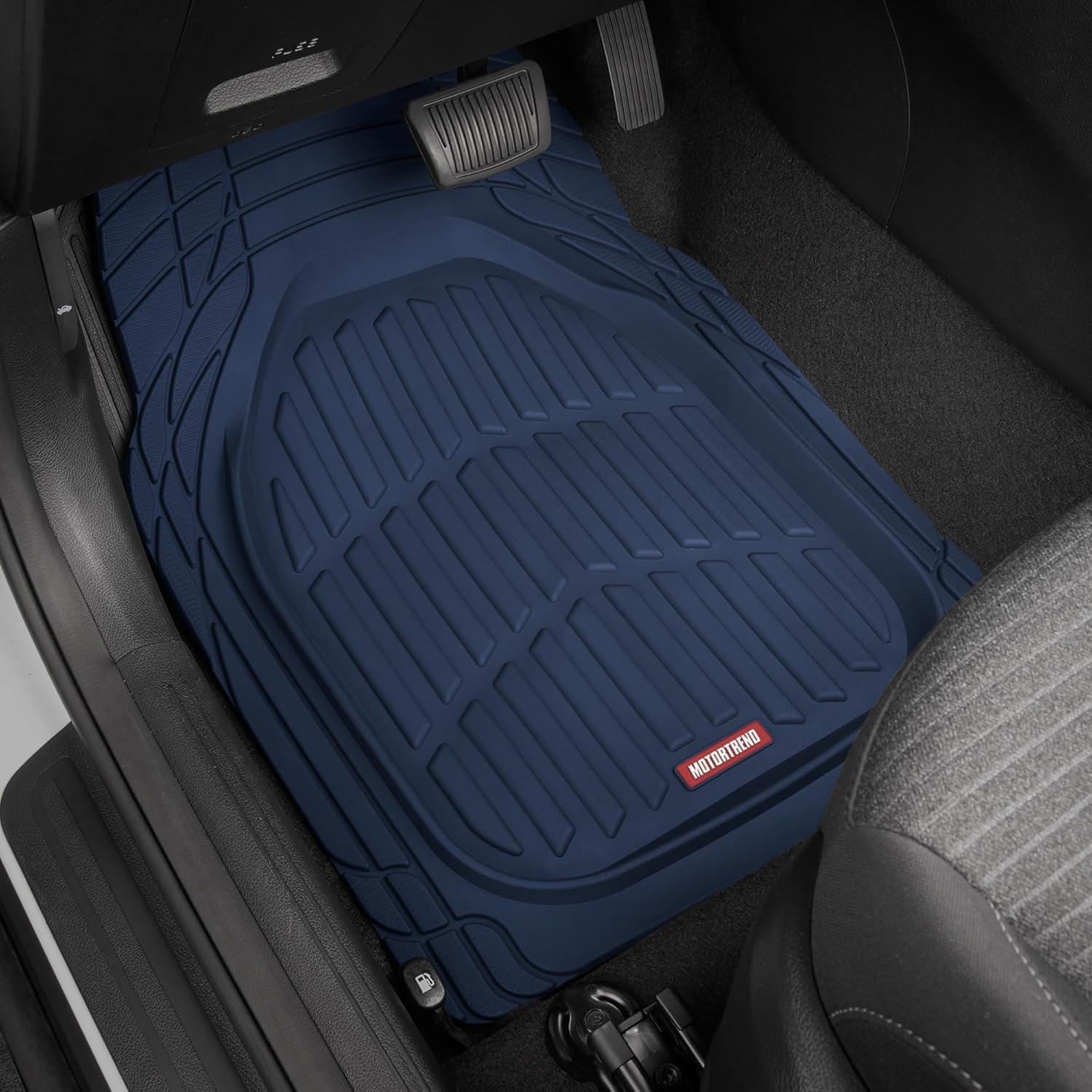 Motor Trend FlexTough Contour - Deep Dish Heavy Duty Rubber Car Floor Mats