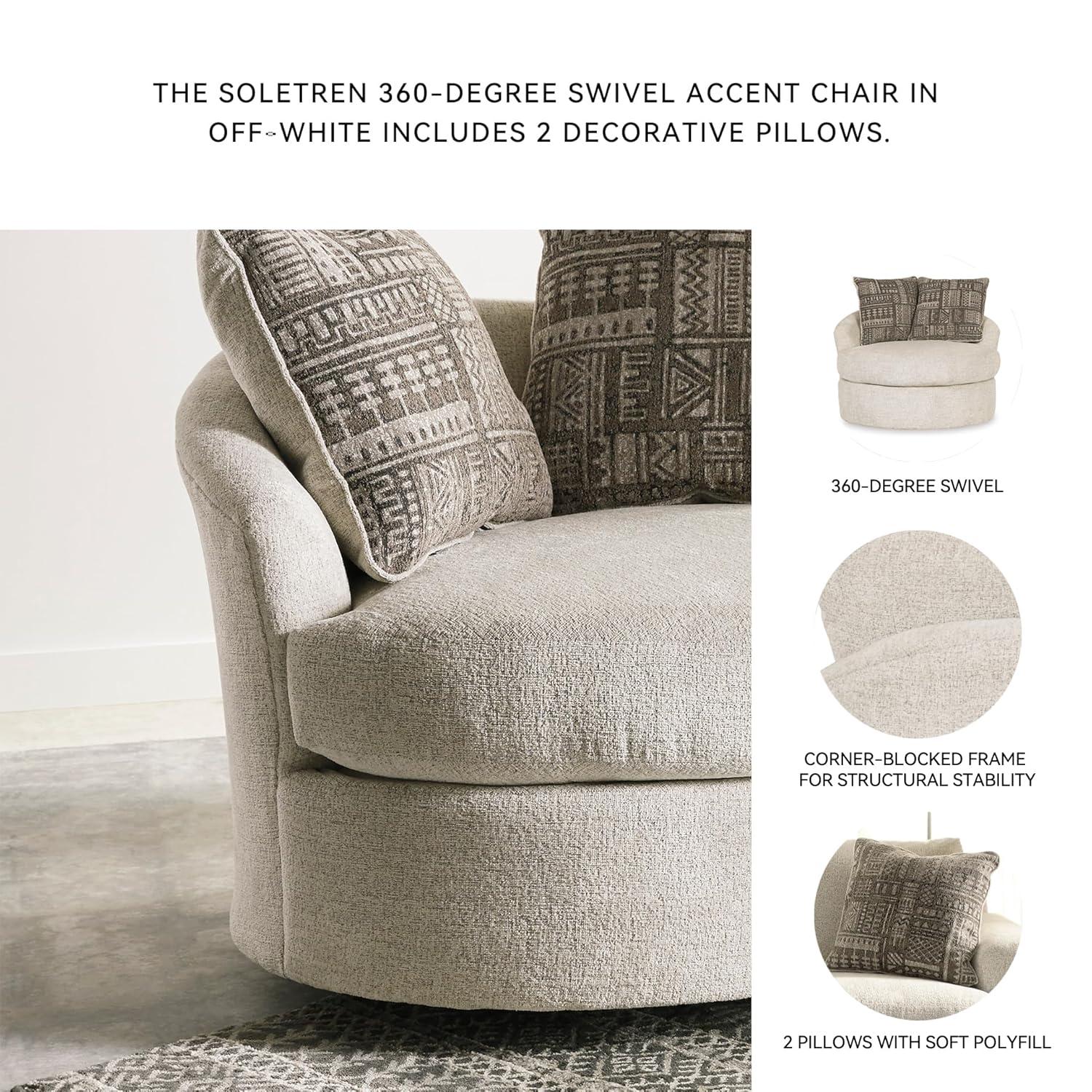 Ebern Designs Maravilla Upholstered Swivel Barrel Chair