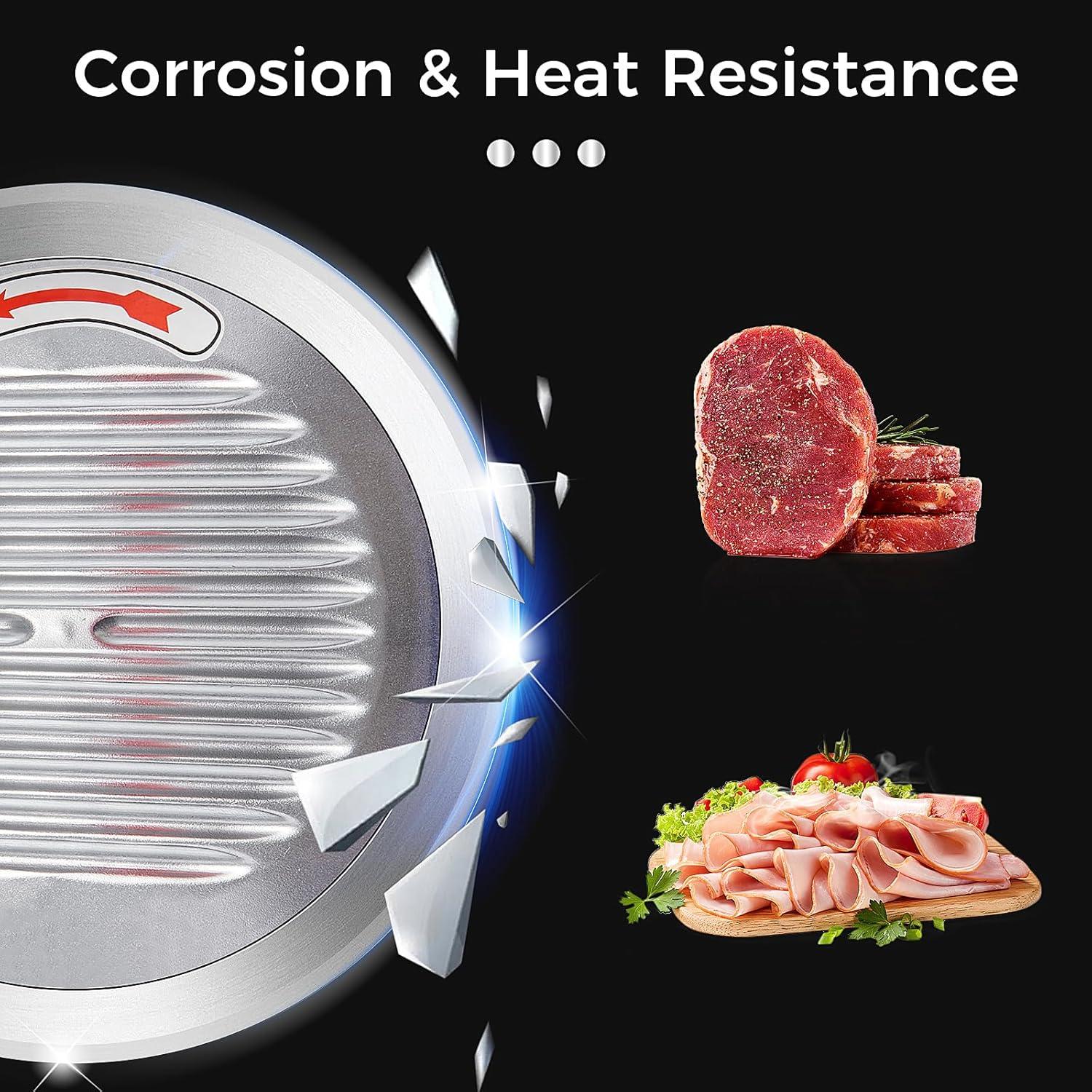 Fashionwu Fashionwu  Commercial Electric Meat Slicer 10" Food Cutter 240W Frozen Deli Slicer Machine