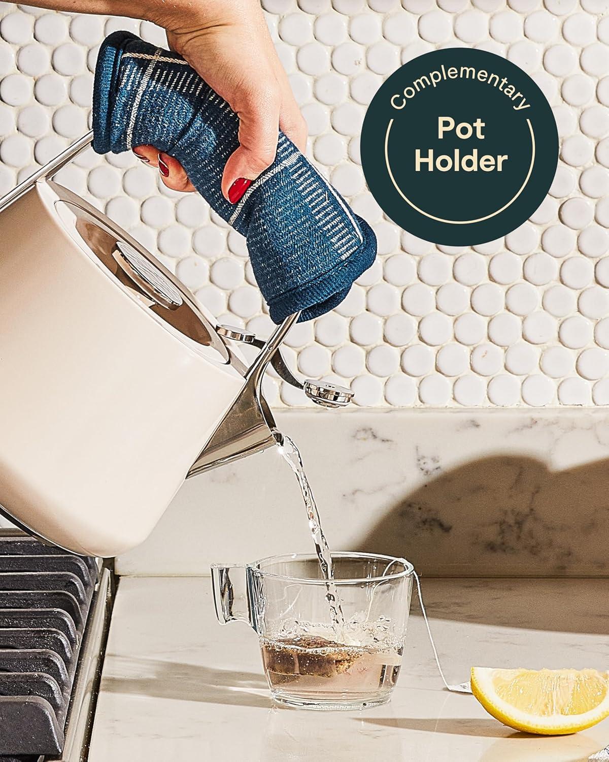 Caraway ® Grey Stovetop Whistling Tea Kettle