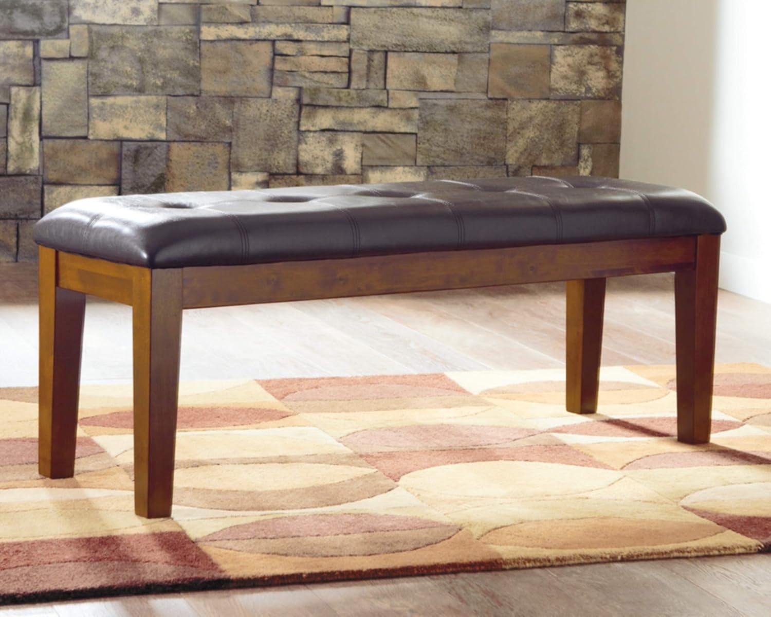 Signature Design by Ashley Casual Ralene Dining Bench, Medium Brown