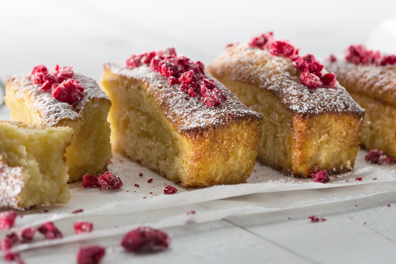 Lekue Silicone 9 Cavity Mini Cake Baking Mold, Red