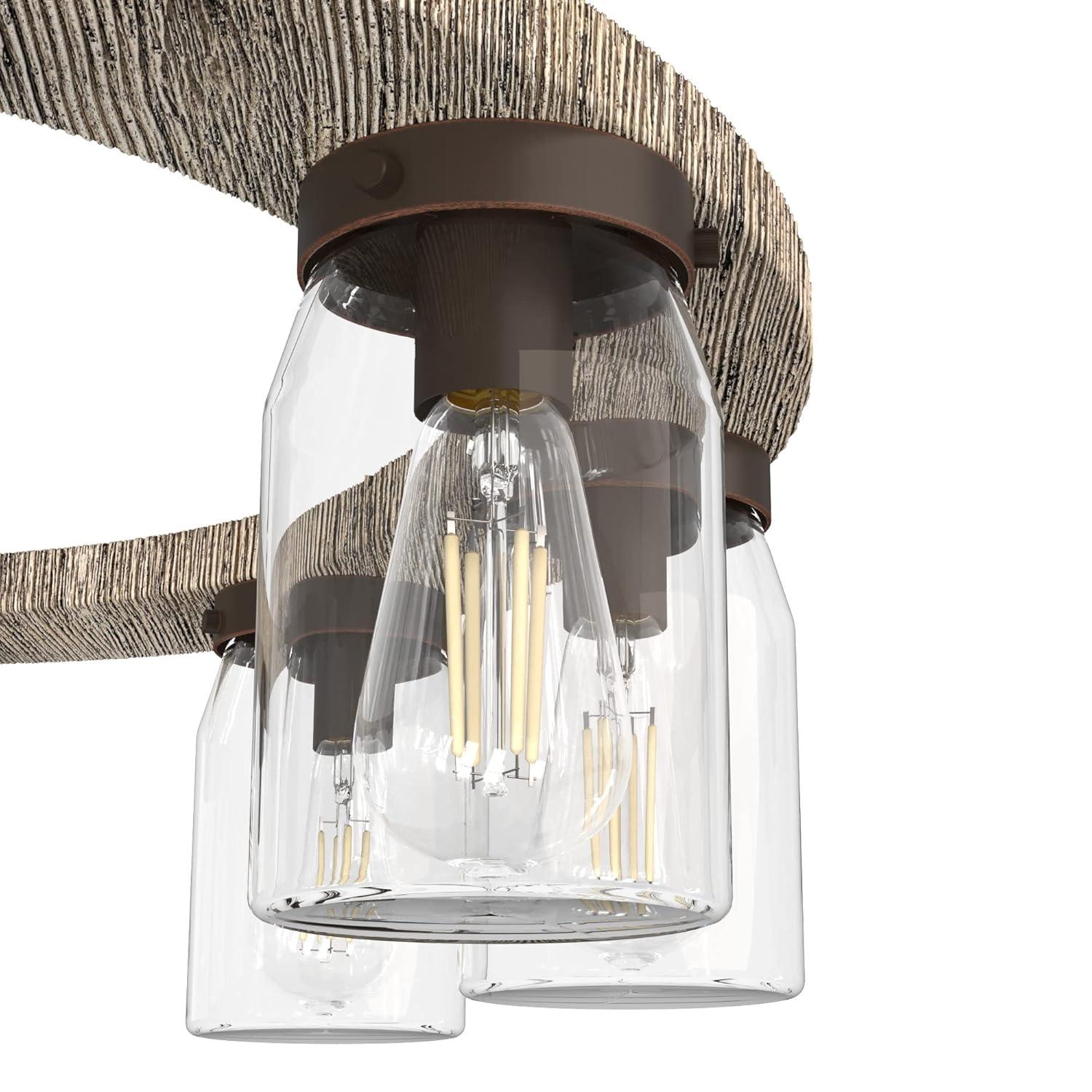 Devon Park Onyx Bengal 9-Light Bronze Wagon Wheel Chandelier