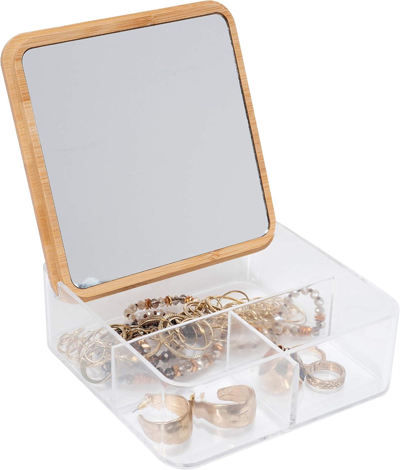 Simplify Plastic 3 Compartment Makeup Organizer