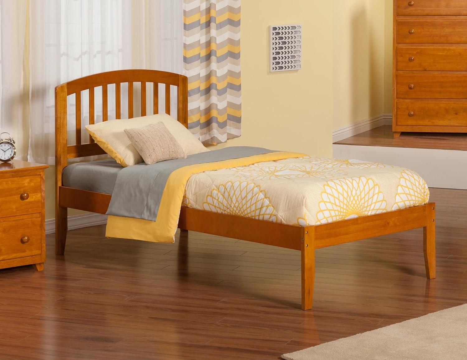 Richmond Queen Platform Bed with Open Foot Board in Espresso