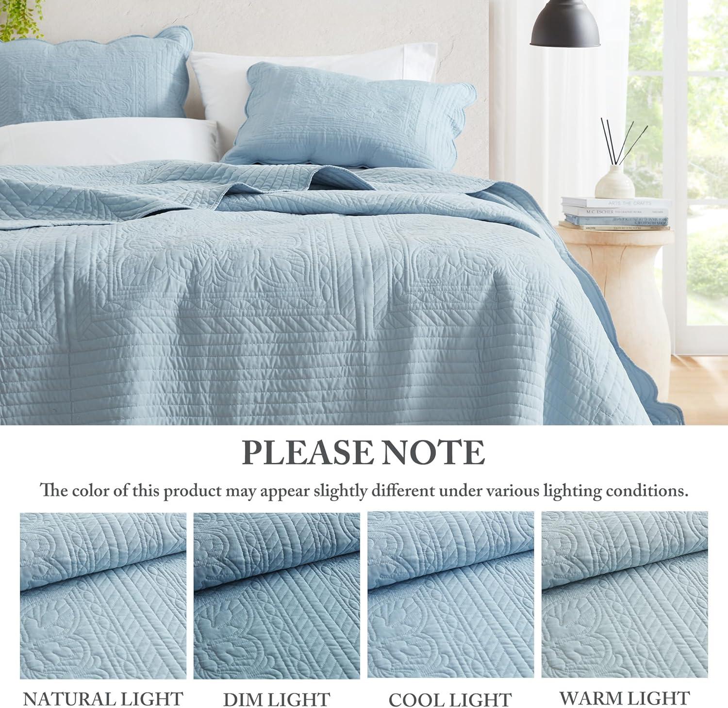 Tuscany Scalloped Edge Quilt Set