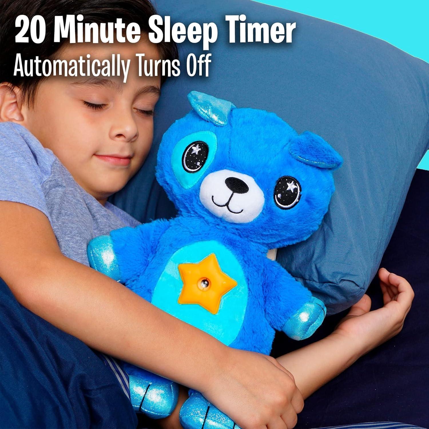 Ontel Star Belly Dream Lites, Stuffed Animal Night Light, Cuddly Blue Puppy