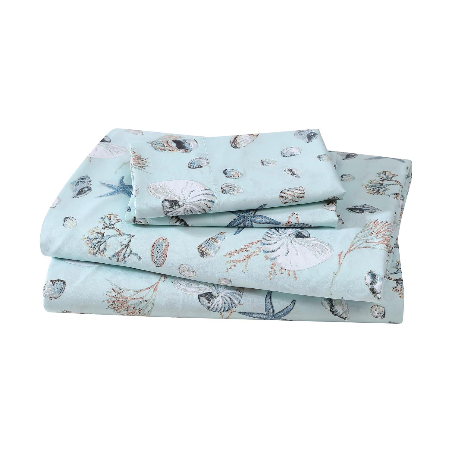 Beatrice Home Fashions Coastal Print Sheet Set
