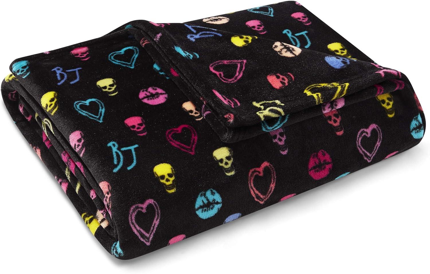 Betsey Johnson Printed Ultra Soft Plush Fleece Blankets