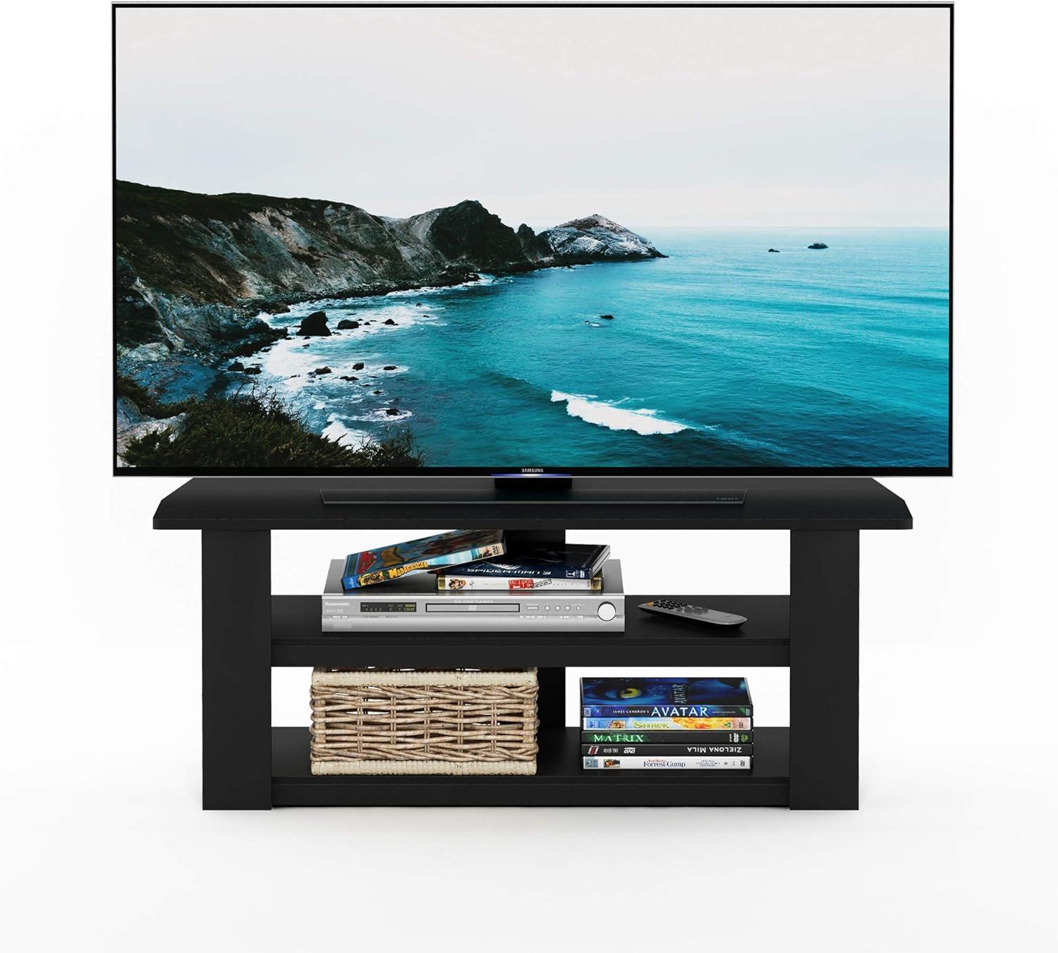 Furinno Parsons 42" Black Entertainment Center