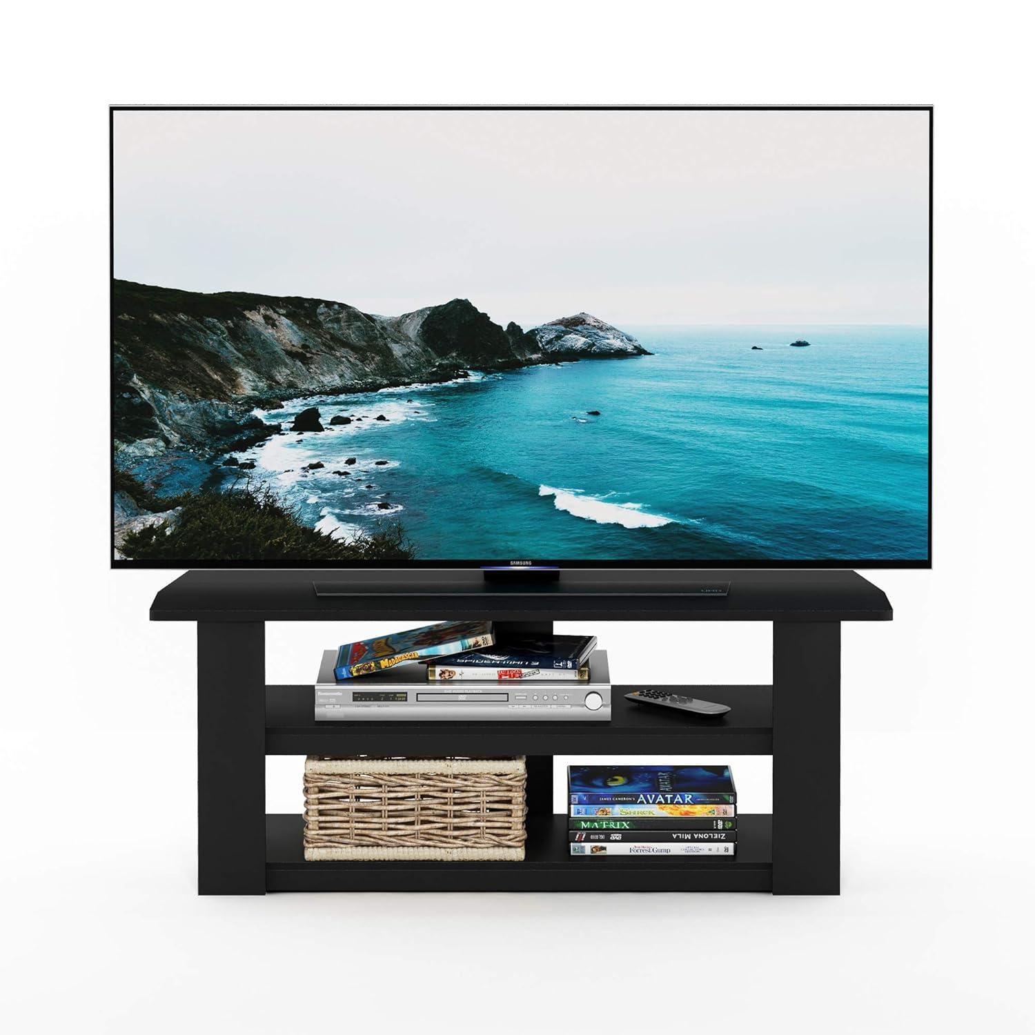 Furinno Parsons 42" Black Entertainment Center