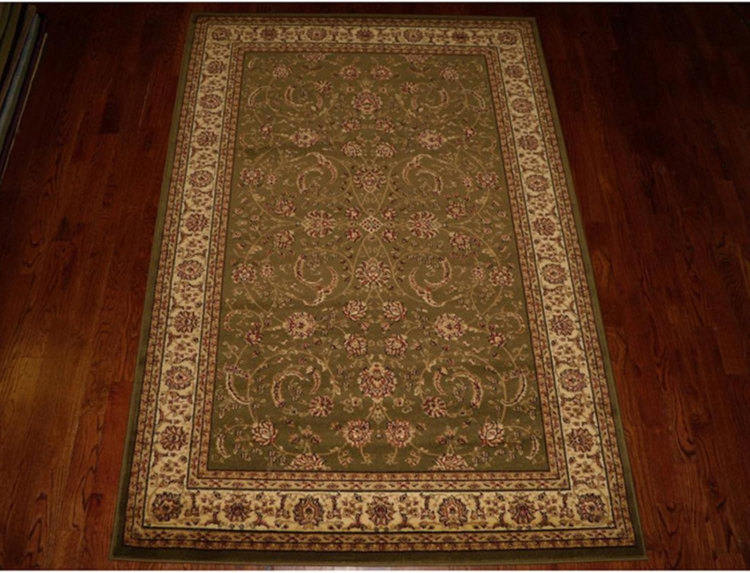 Lyndhurst LNH219 Power Loomed Area Rug - Sage/Ivory - 9'x12' - Safavieh
