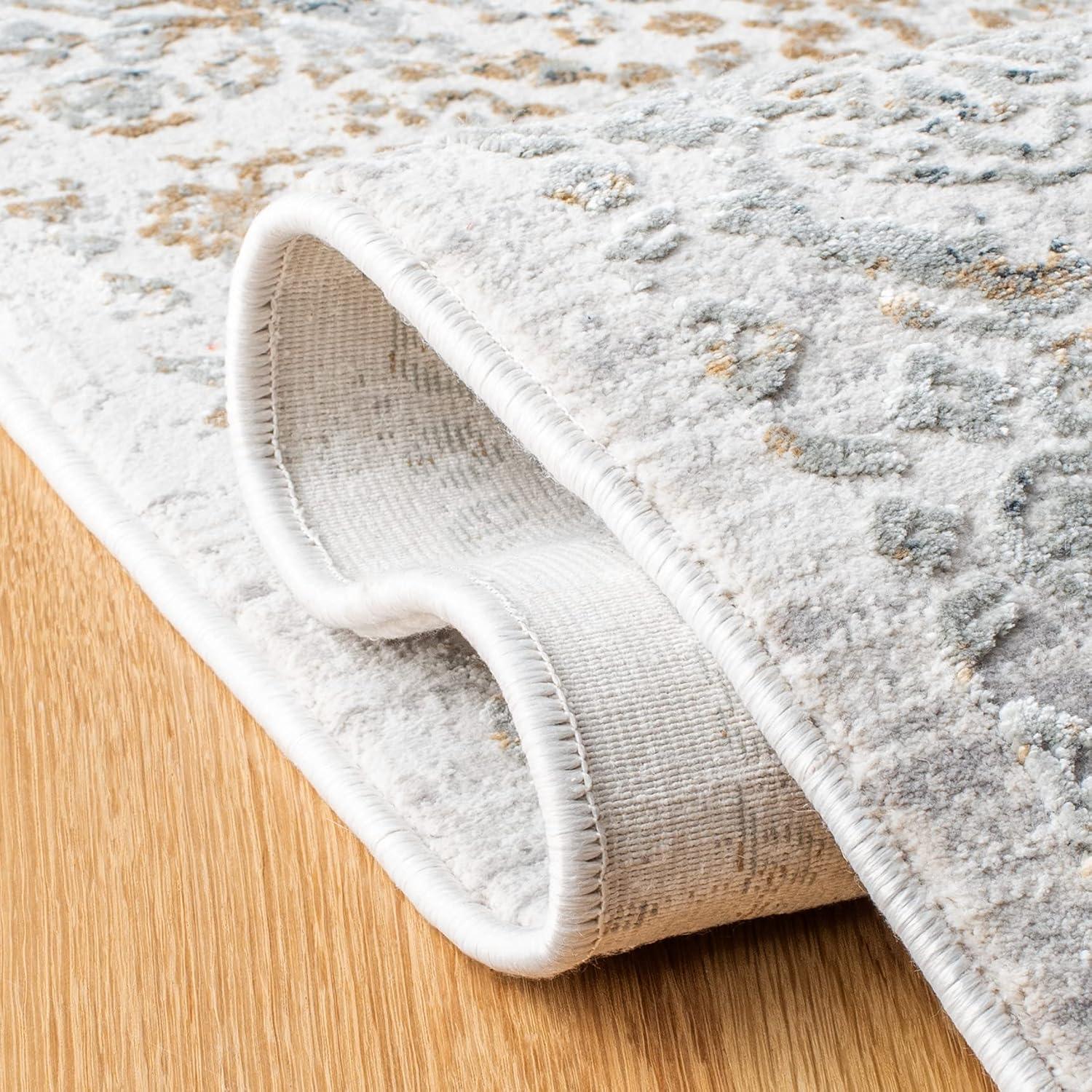 Princeton PRN714 Power Loomed Indoor Accent Rug - 4'x6' - Beige/Grey - Safavieh