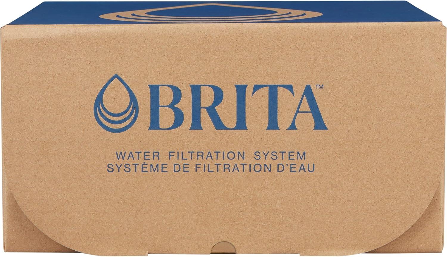 Brita Large 10 Cup Water Filter Pitcher with 1 Standard Filter, BPA Free, Everyday, White