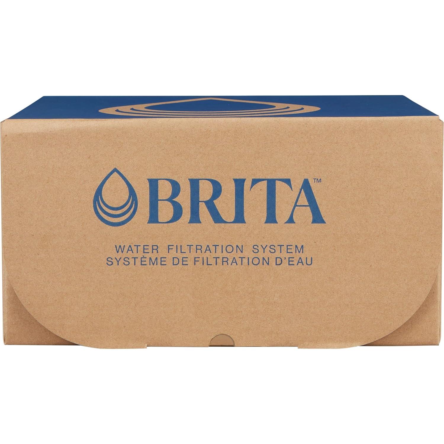 Brita Large 10 Cup Water Filter Pitcher with 1 Standard Filter, BPA Free, Everyday, White