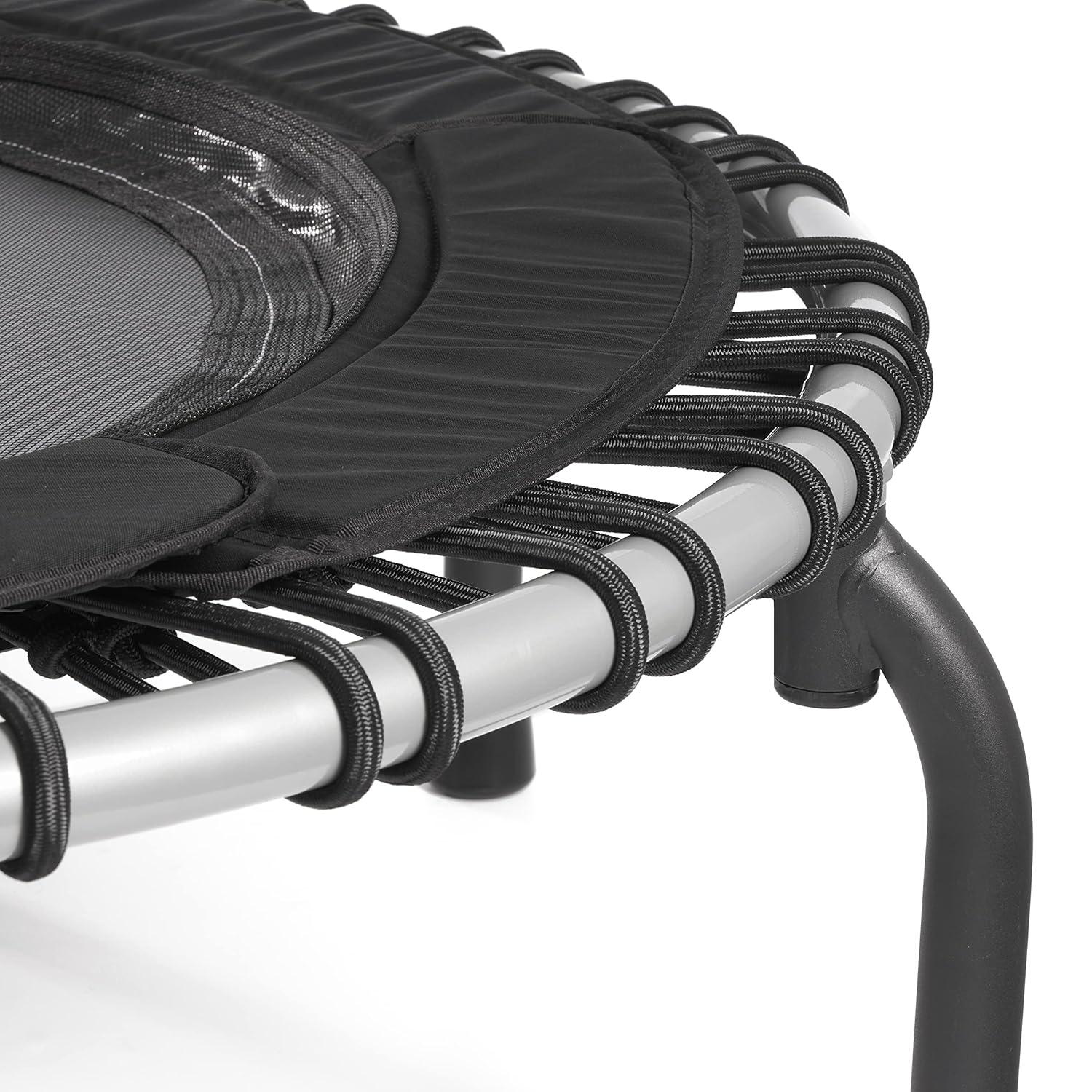 JumpSport JumpSport 370 Home Gym 39" Heavy Duty Fitness Trampoline with 4-In-1 DVD, Black