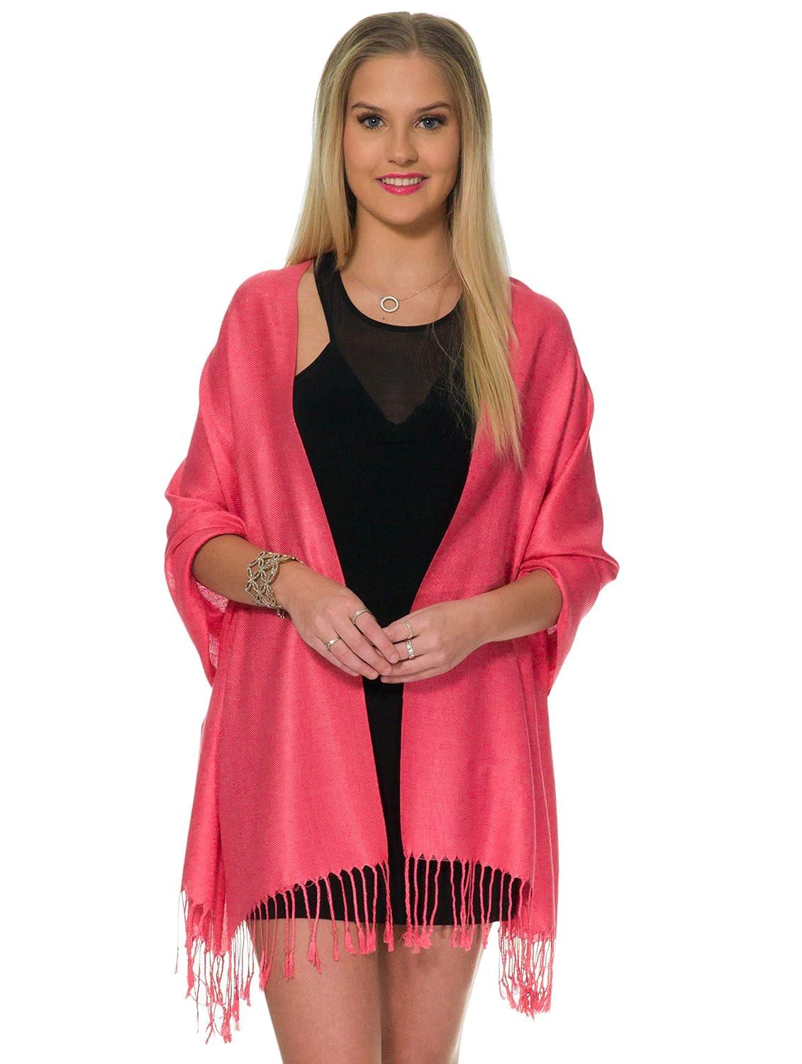 Pashmina Shawls and Wraps for Evening Dresses, Large Soft Pashminas Wedding Shawl