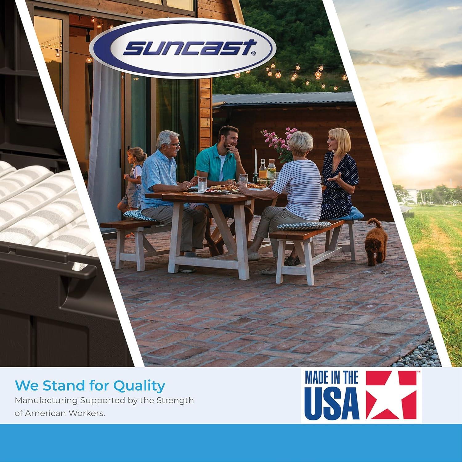 Suncast 120258 73 gal Medium Stoney DeckBox