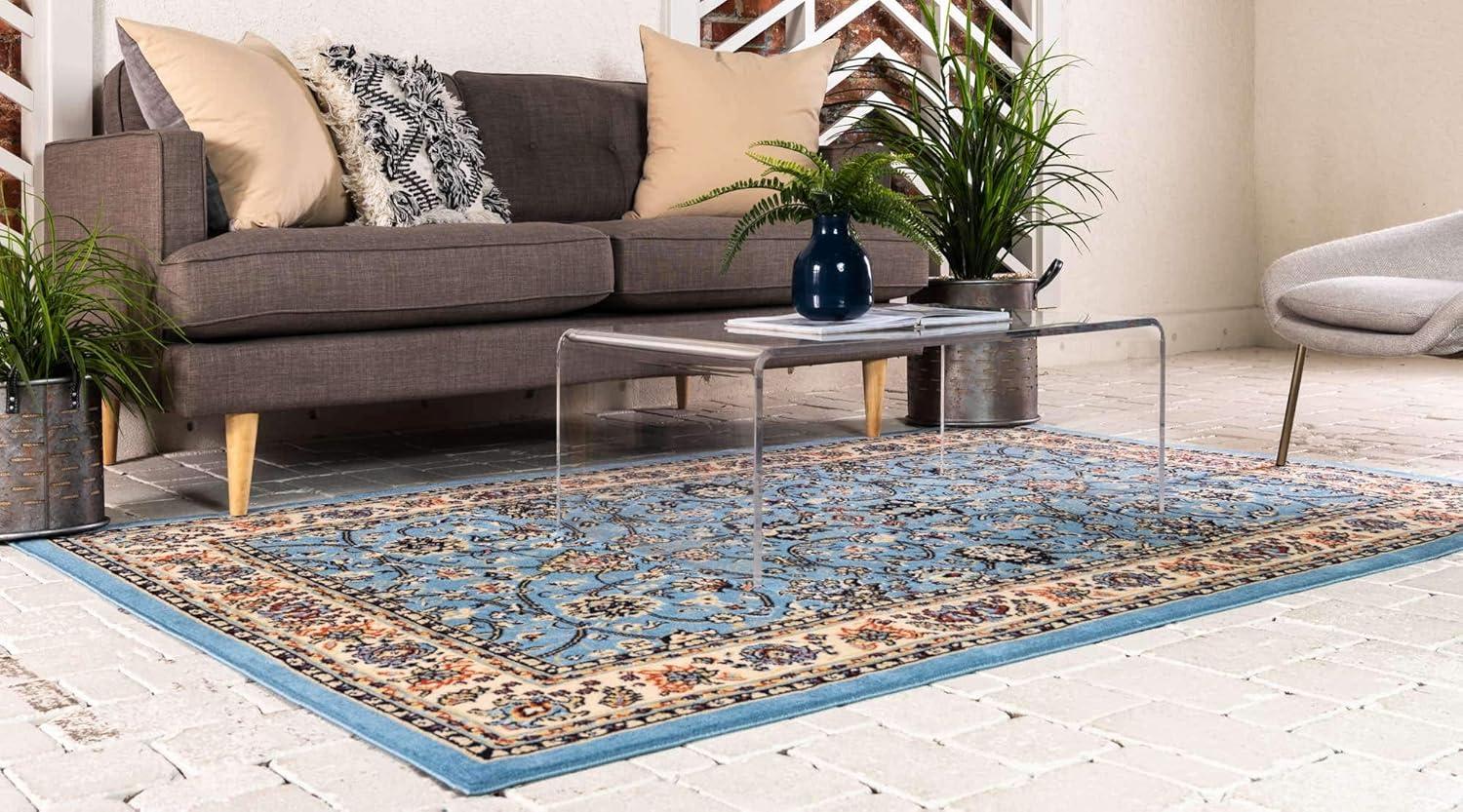 Unique Loom Sialk Hill Washington Floral Indoor Woven Area Rug