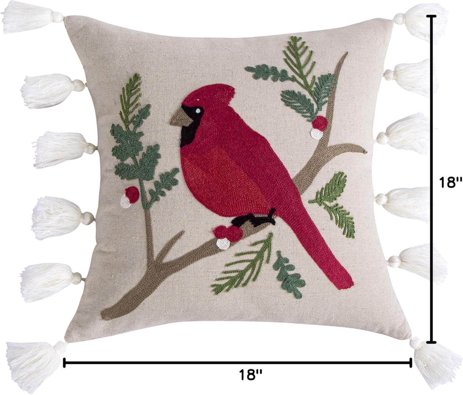 Thatch Home Joybirds Cardinal Pillow - by Levtex Home