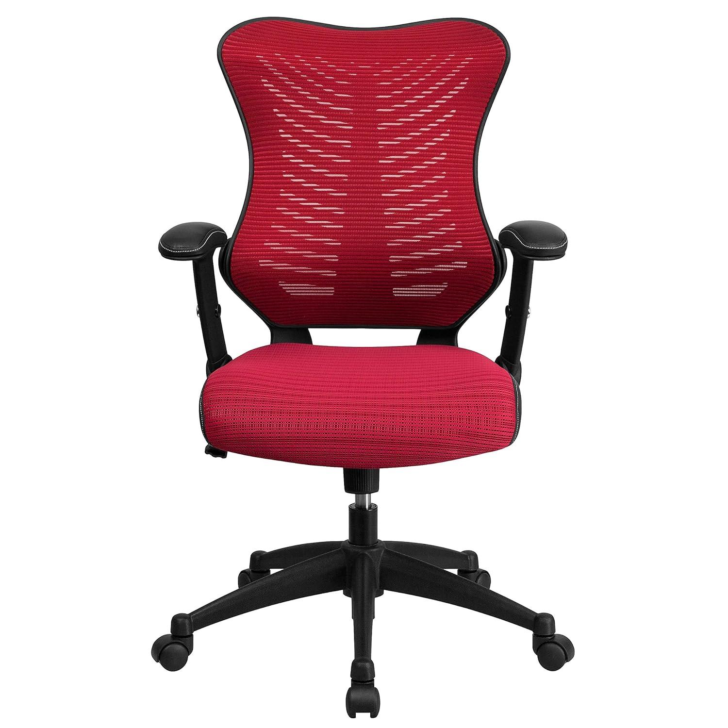 Flash Furniture Siwar High-Back Designer Ergonomic Office Chair with Adjustable Armrests