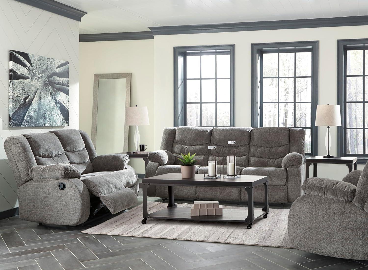 Signature Design by Ashley Tulen Rocker Recliner in Gray