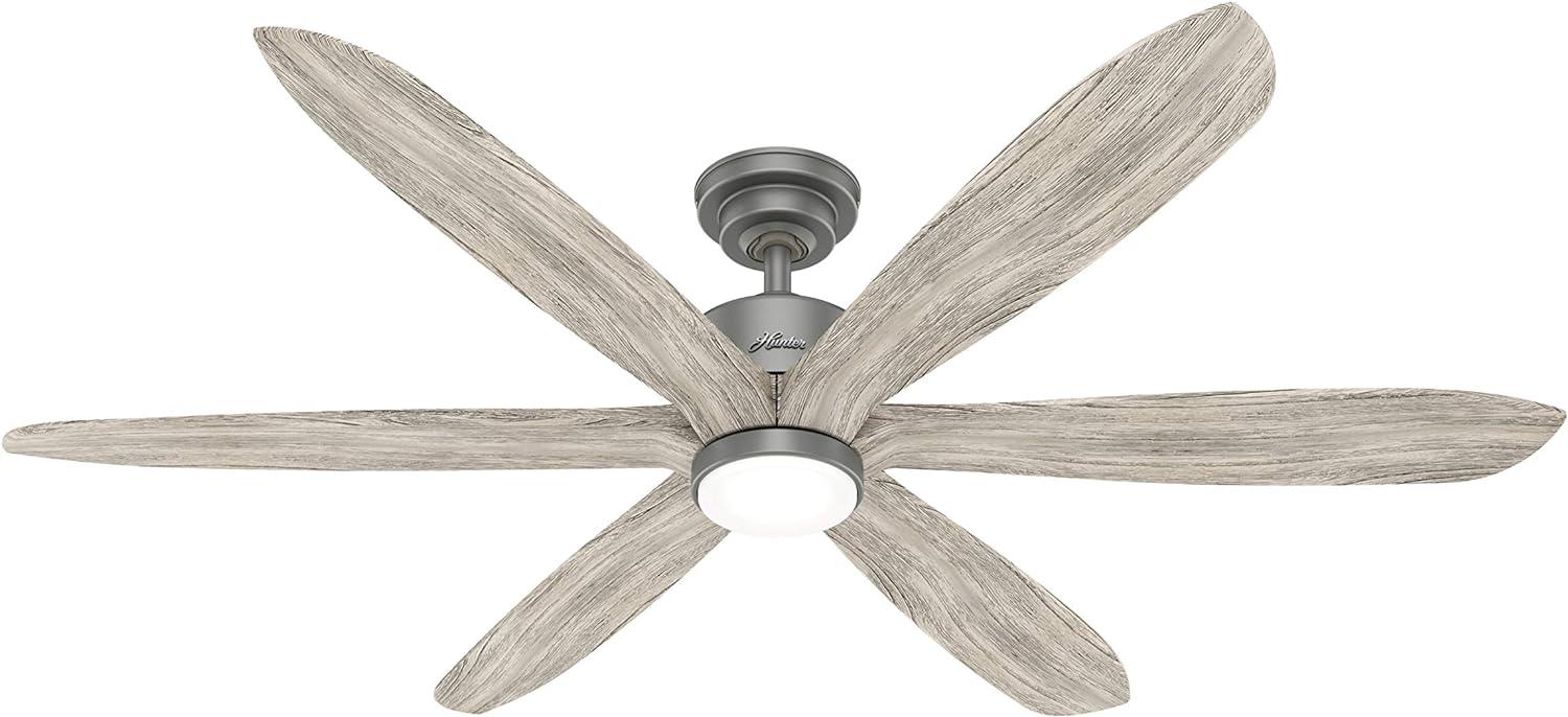 58" Rhinebeck Ceiling Fan with Remote (Includes LED Light Bulb) - Hunter Fan