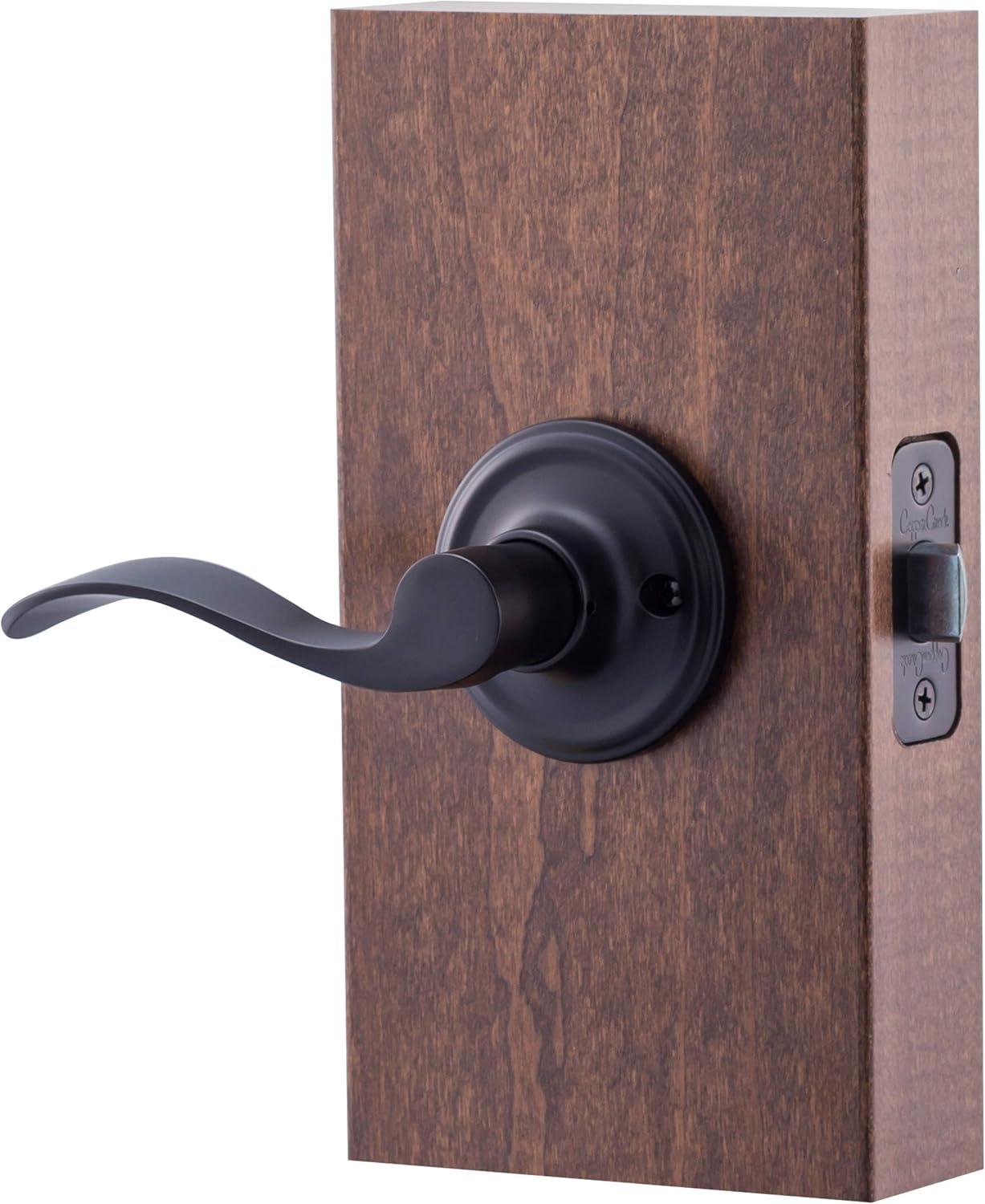Waverlie Black Passage Hall/Closet Door Handle
