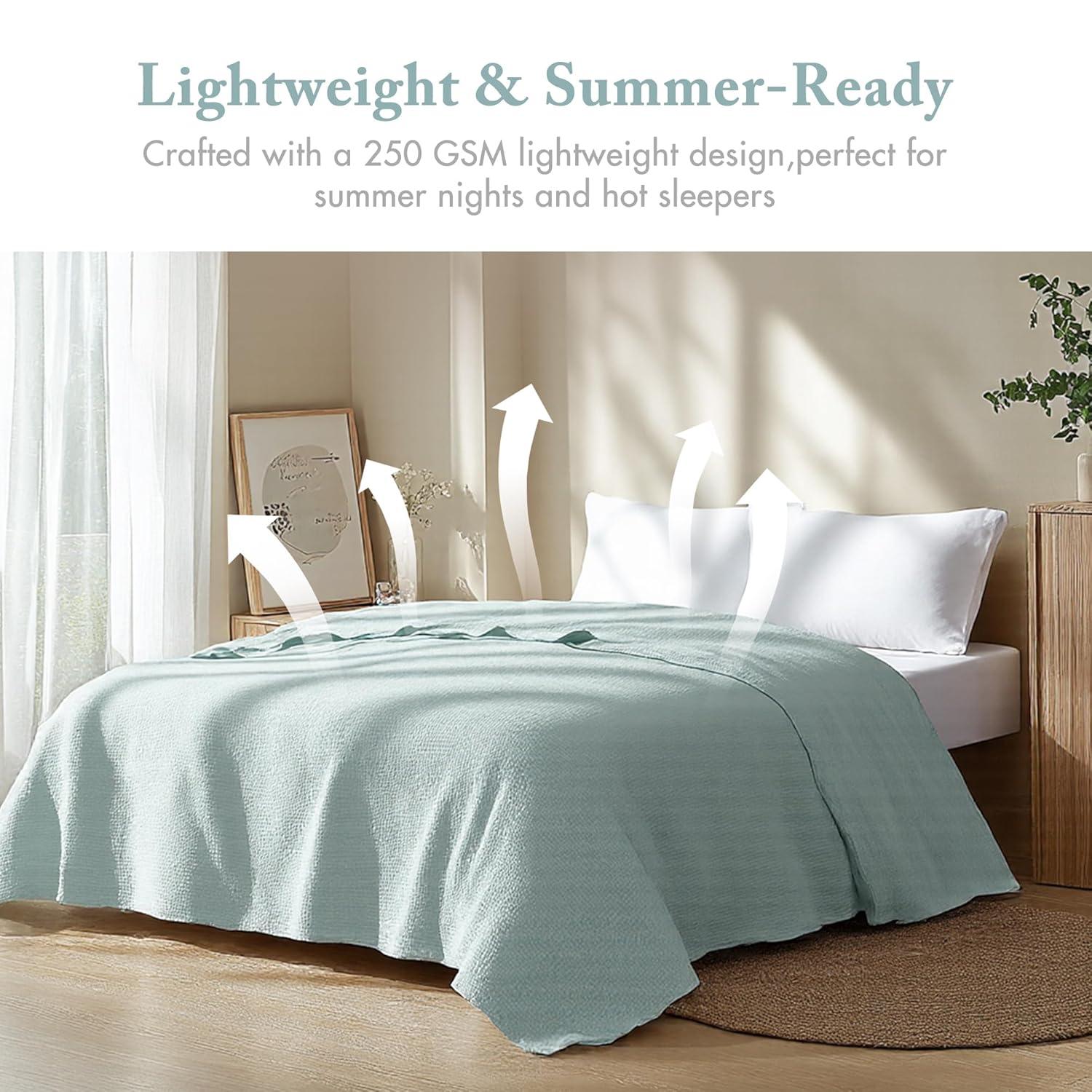 Freshspun Basketweave Cotton Blanket