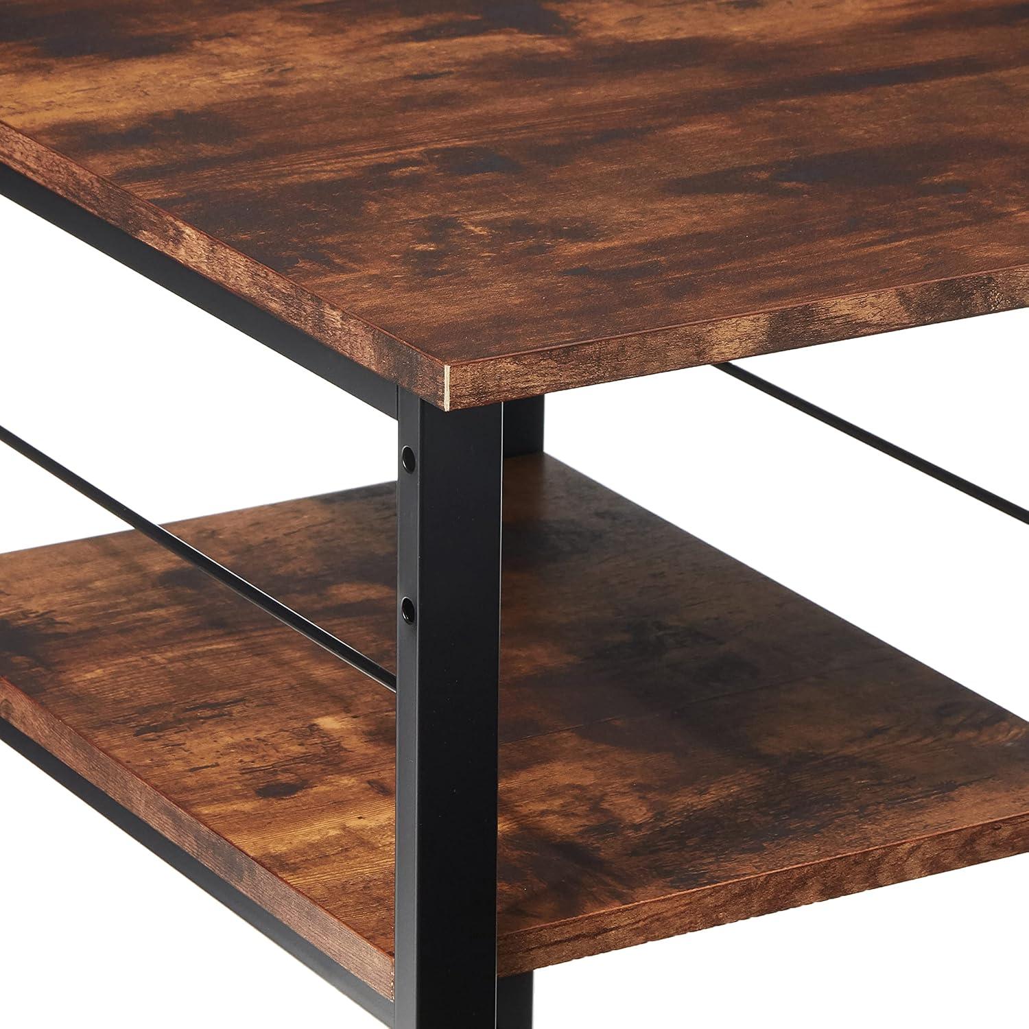 ACME Vadna Writing Desk in Weathered Oak and Black