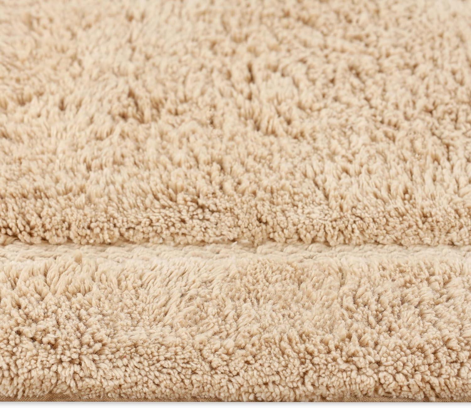 Superior 2 Piece Cotton Oval Bath Rug Set