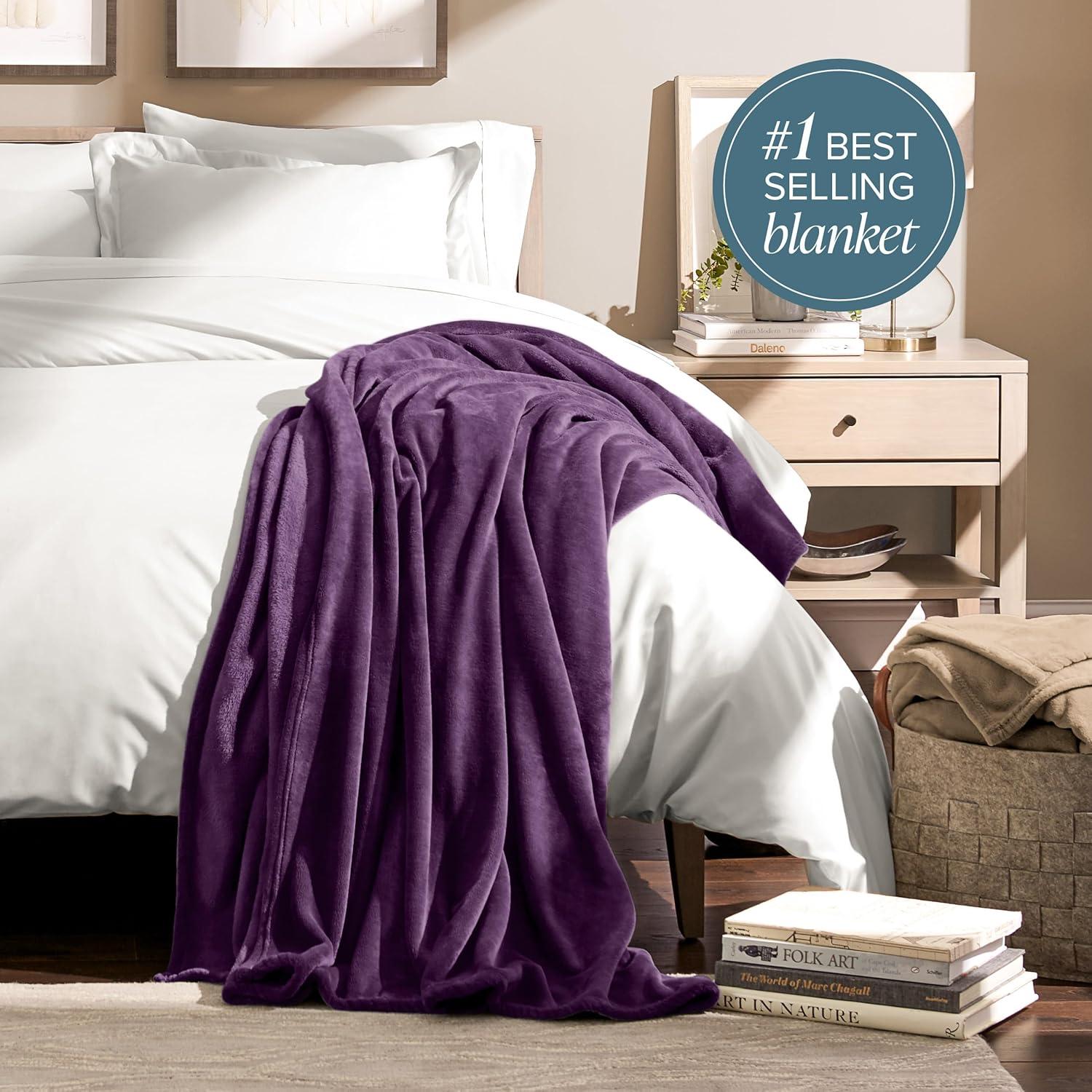 Bare Home Bare Home Microplush Fleece Blanket - Fuzzy, Warm, Bed/Throw Blanket
