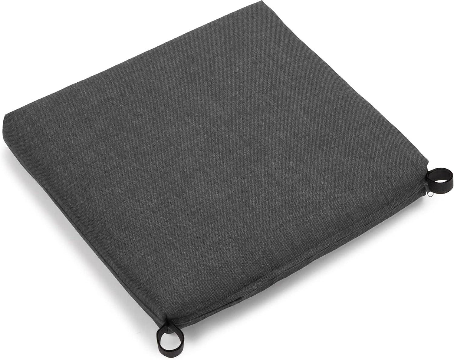 Tangerine Dream 20" x 19" Outdoor Spun Polyester Chair Cushion