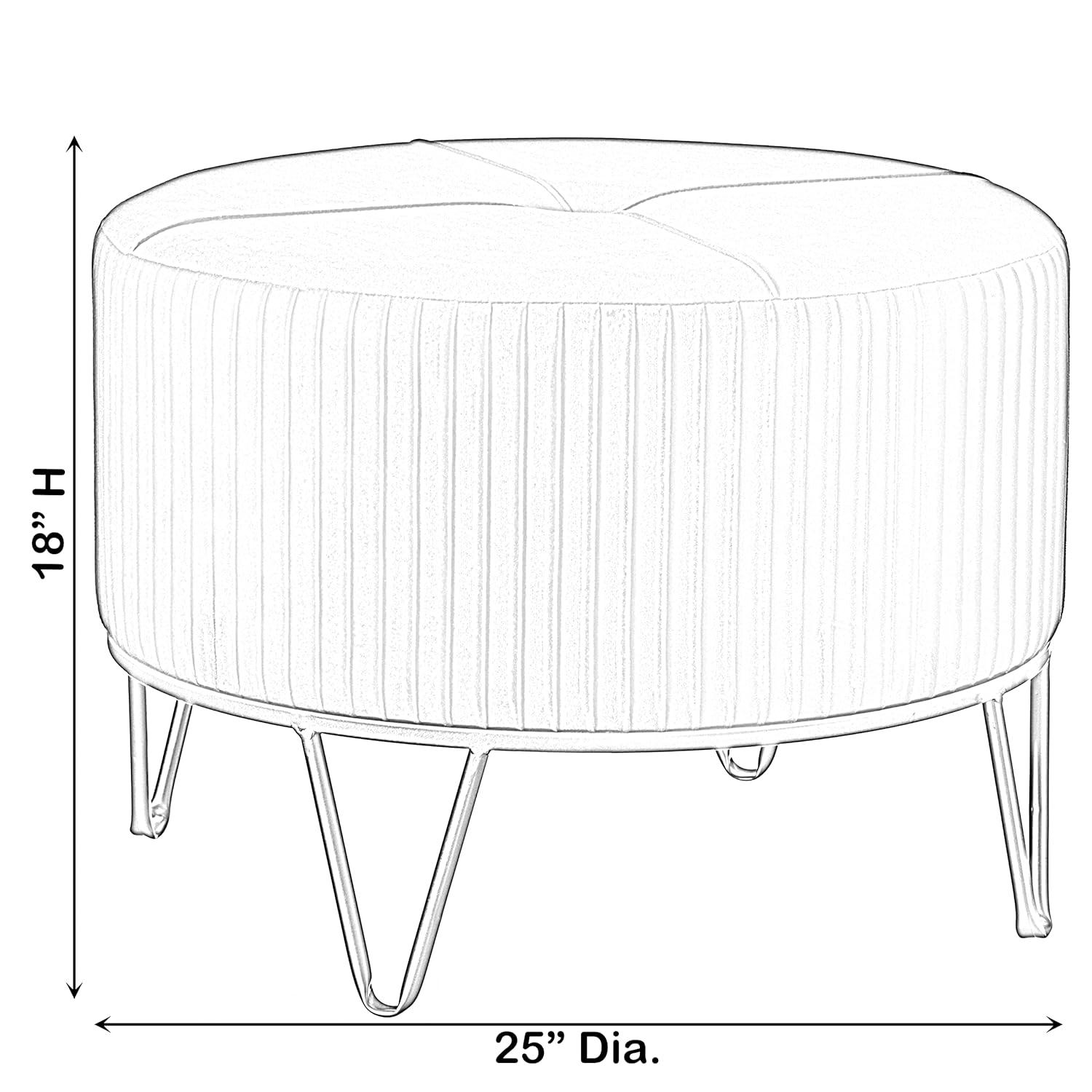 Everly Quinn Raiin Upholstered Ottoman