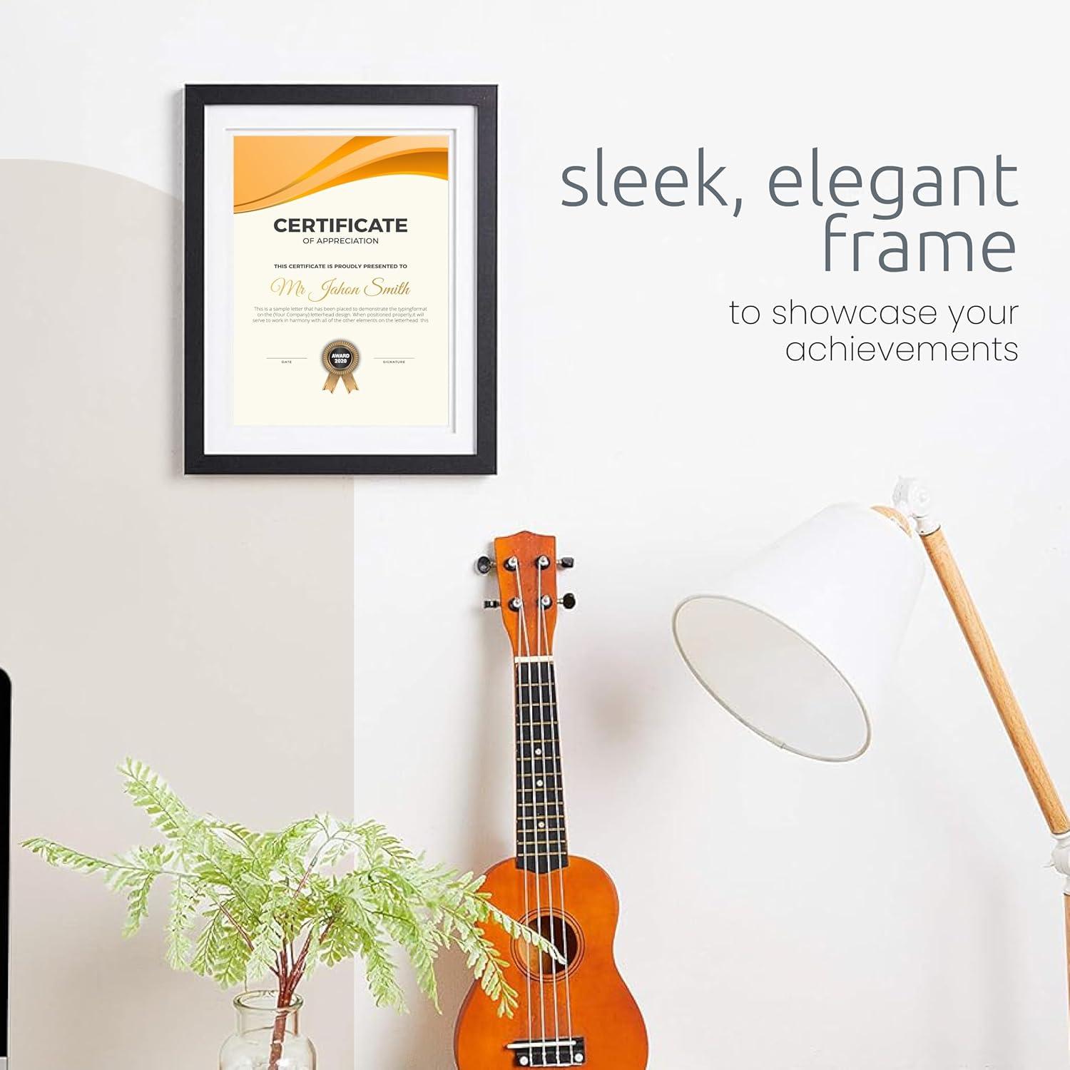 kieragrace KG Contemporary  Morgan Frame  10.5" x 13" Black Engineered Wood