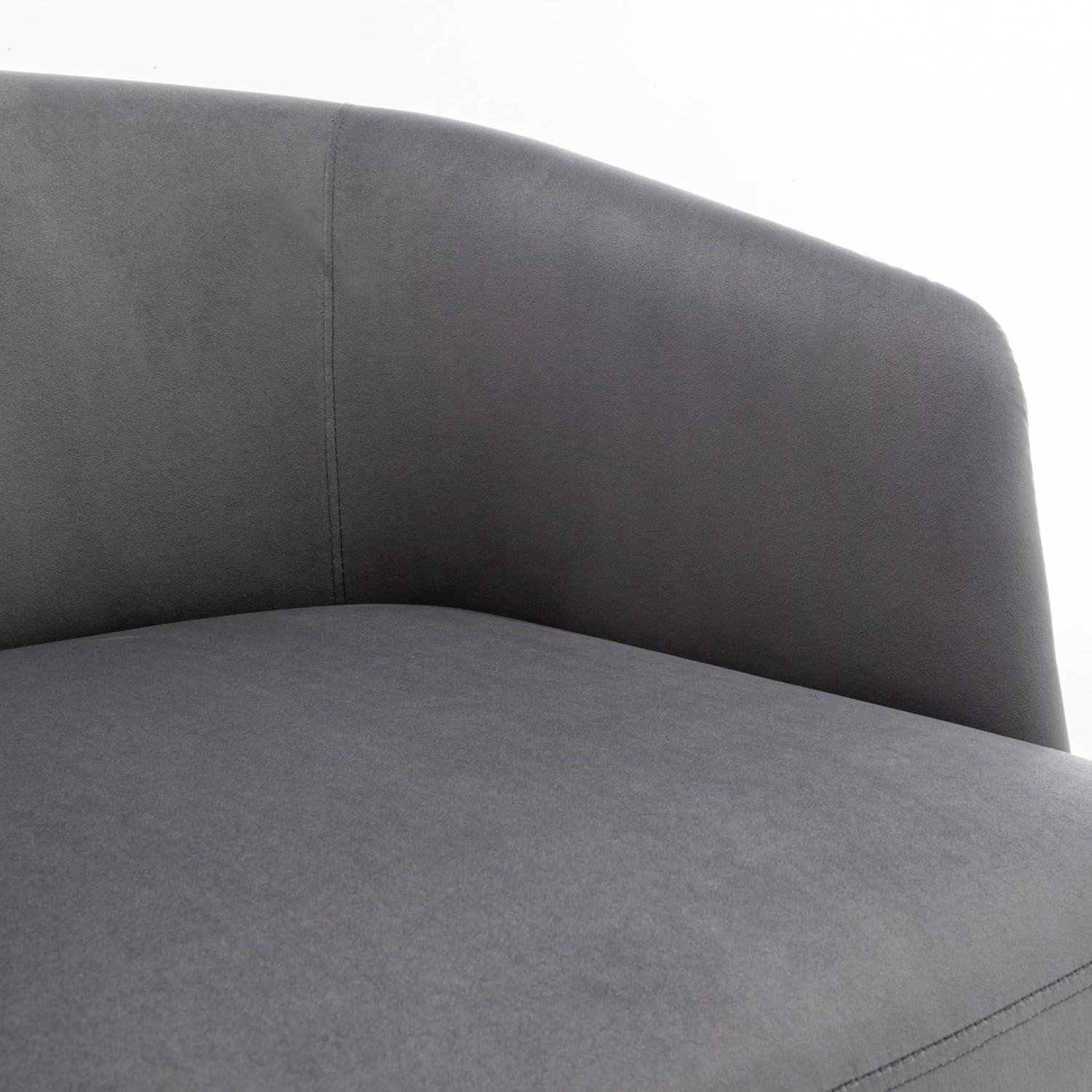 Ibrain Upholstered Swivel Barrel Chair