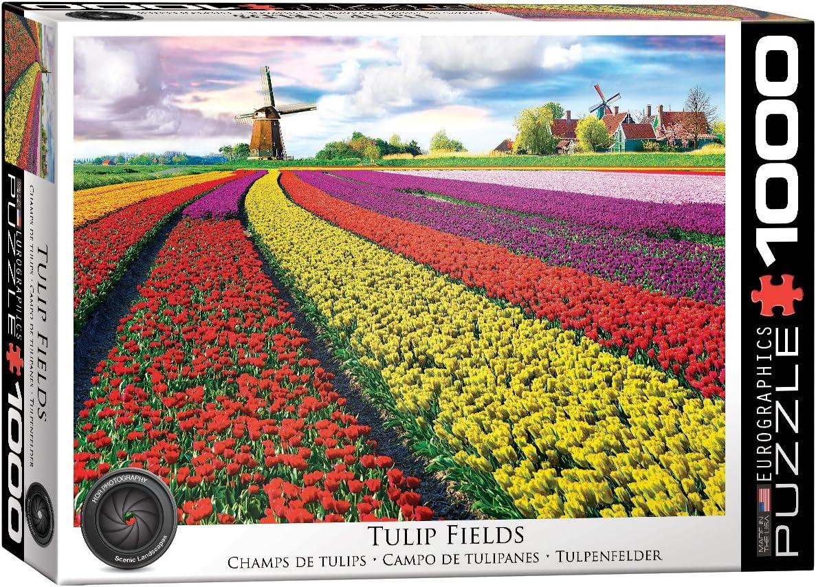 Tulip Field - Netherlands 1000-Piece Puzzle