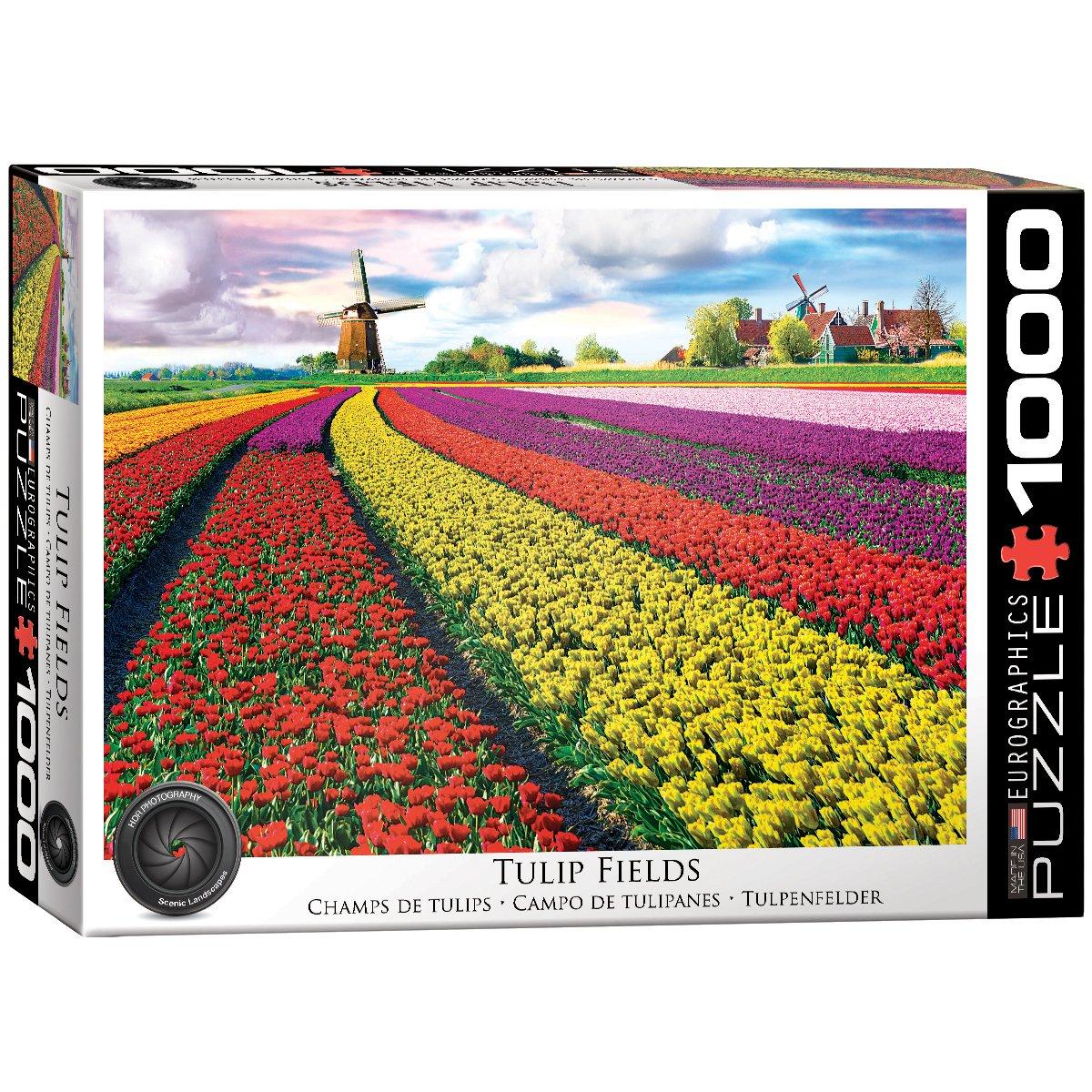 Tulip Field - Netherlands 1000-Piece Puzzle