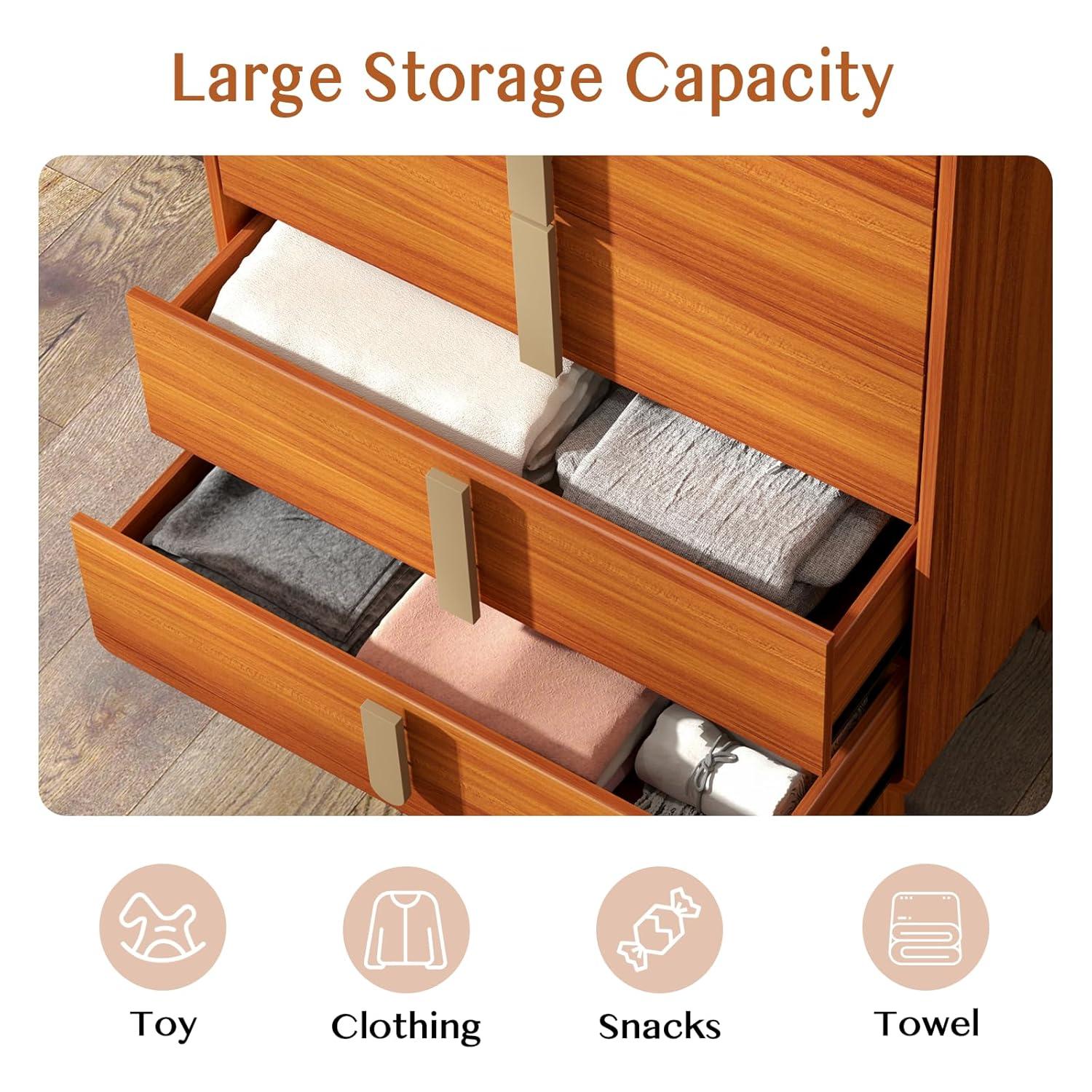 George Oliver Mid Century Modern 5 Drawer Dresser