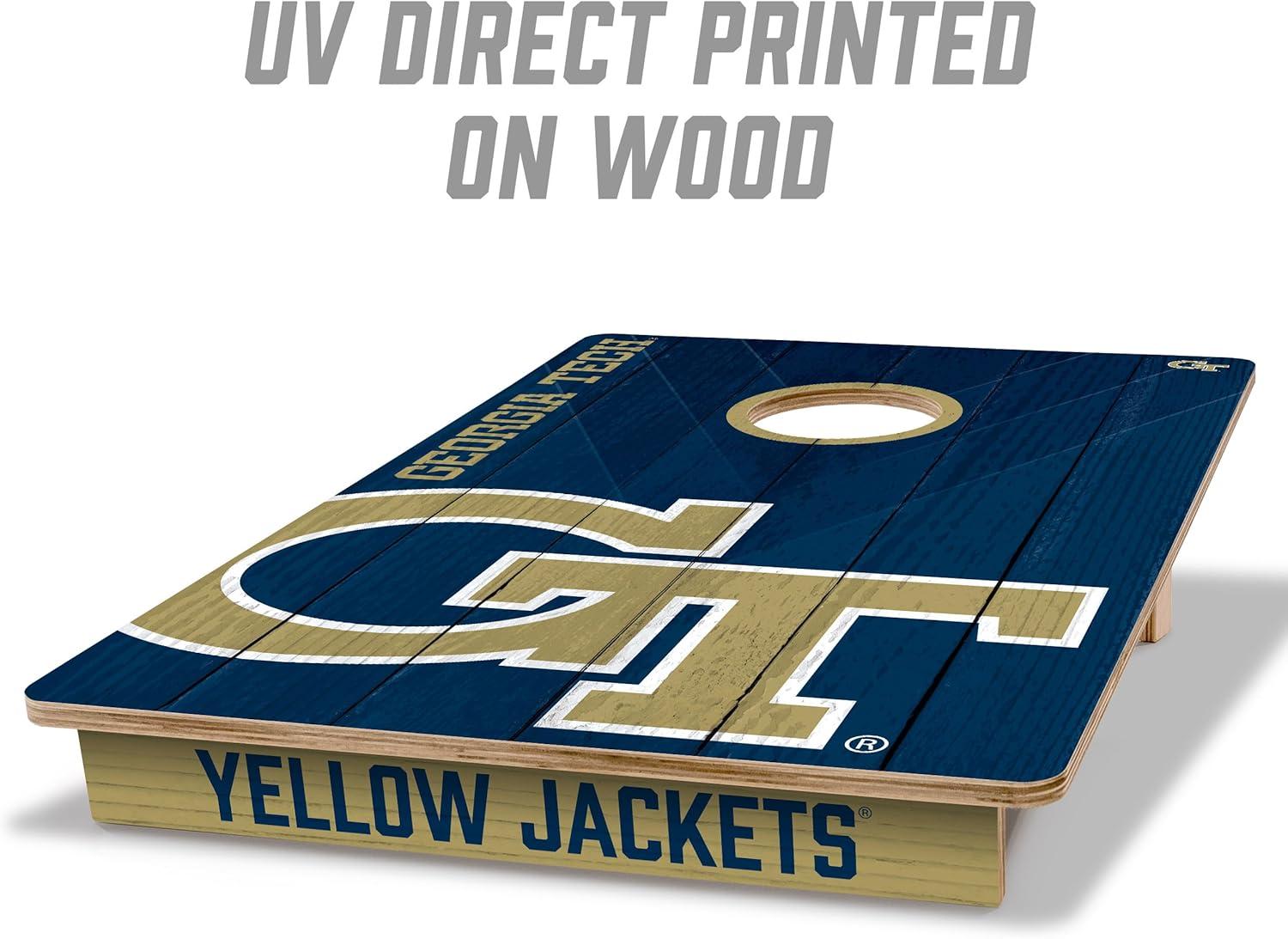 YouTheFan NCAA Professional Wood 2'x3' Cornhole Board w/ Logo Bags | Wayfair