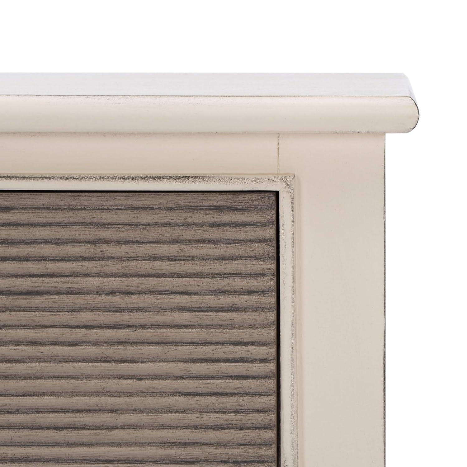 Ryder 2 Drawer Console Table - Distressed White/Greige - Safavieh