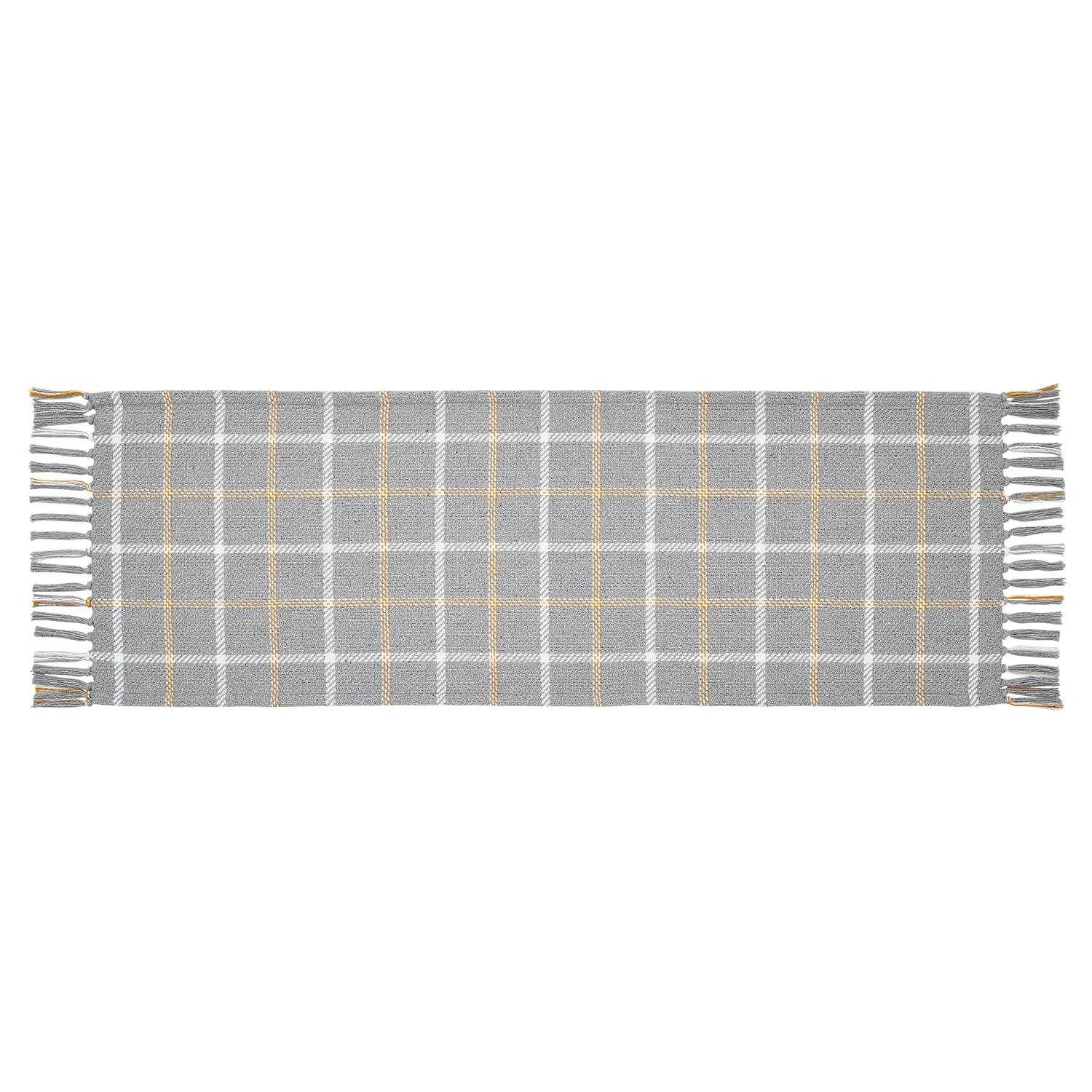 VHC Brands Harvest Blessings Rectangle Plaid Table Runnner