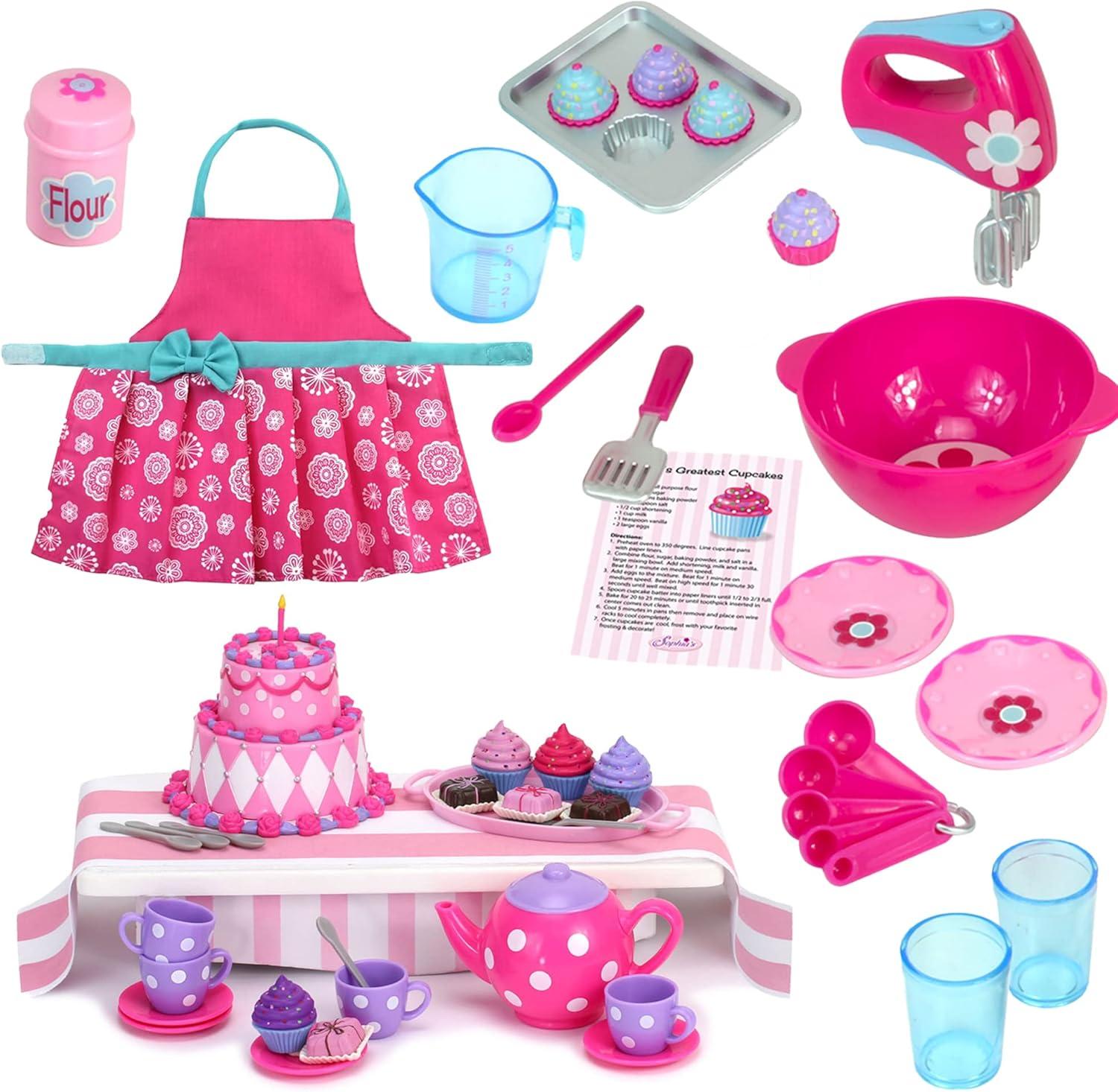 Sophia’s 21-Piece Cake & Tea Party Accessories Set