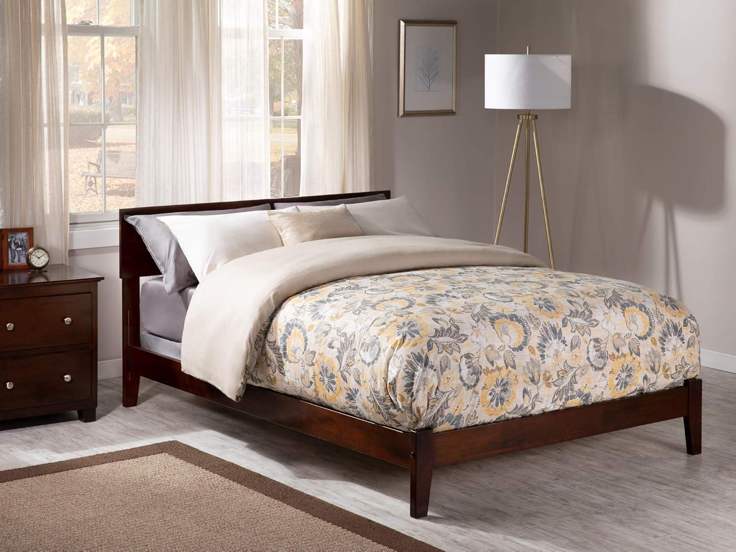 Orlando Queen Traditional Bed in Walnut
